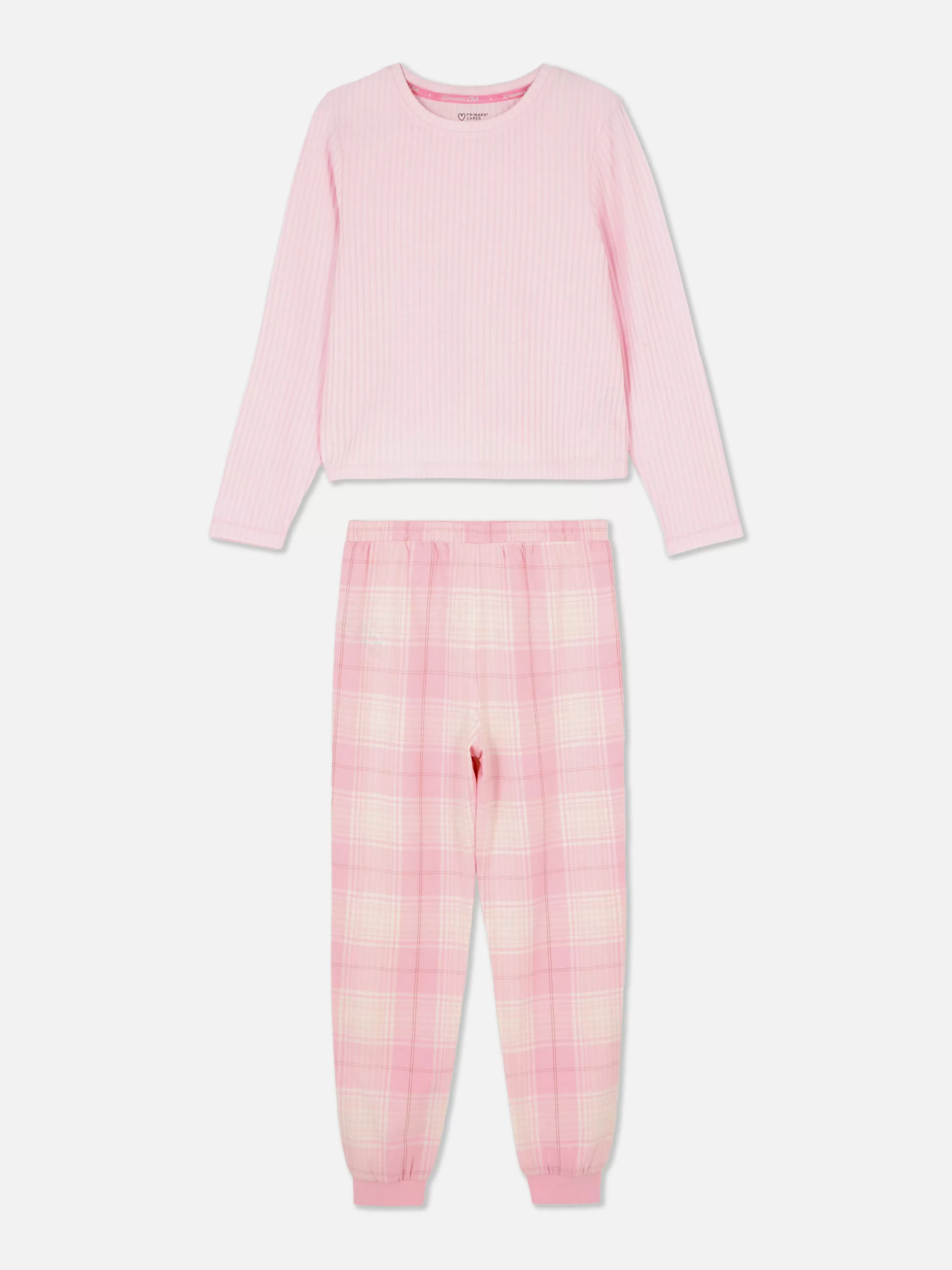 Discount Primark Pyjama Long En Jersey Rose