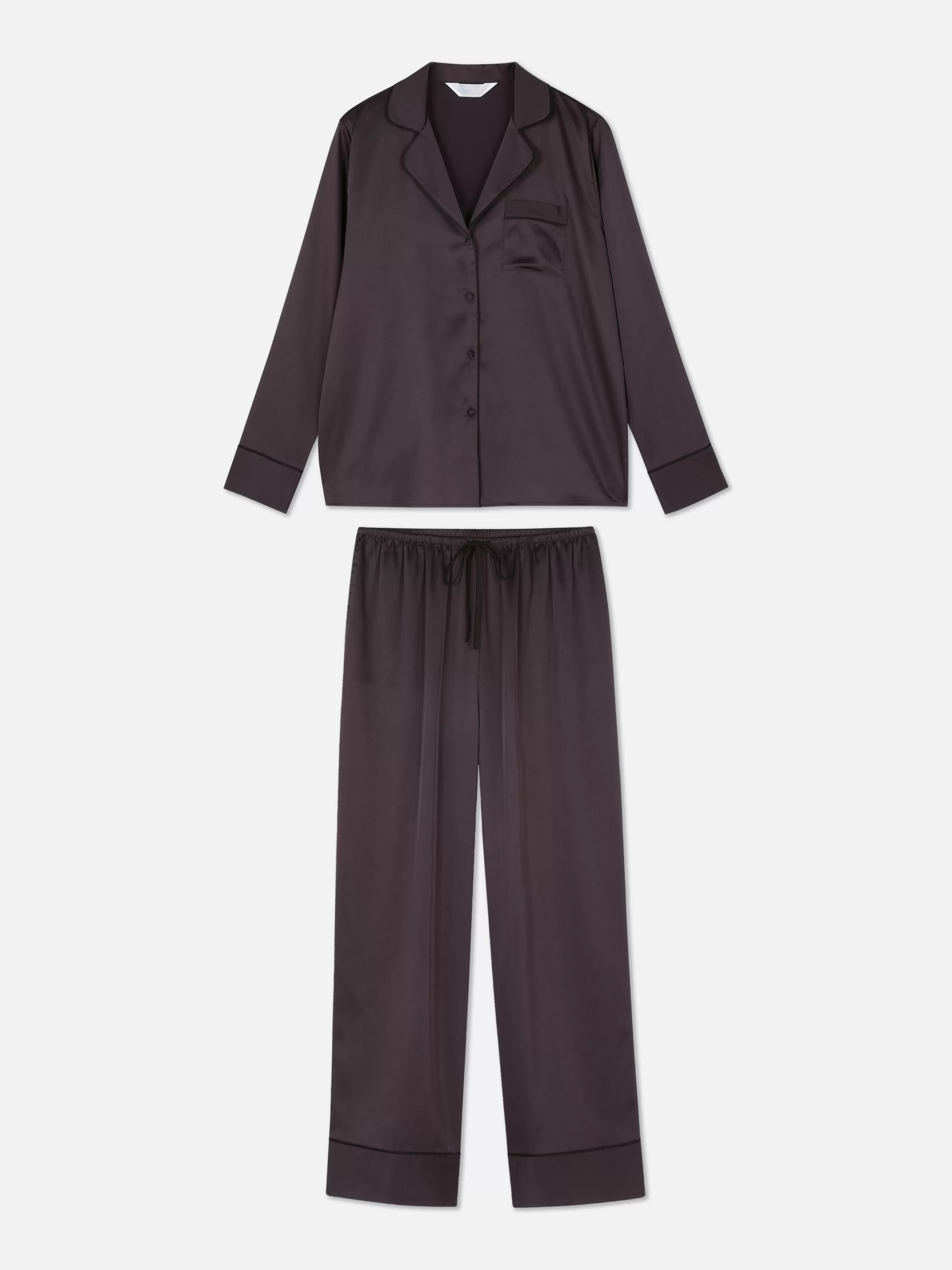 Sale Primark Pyjama Long En Satin Figue