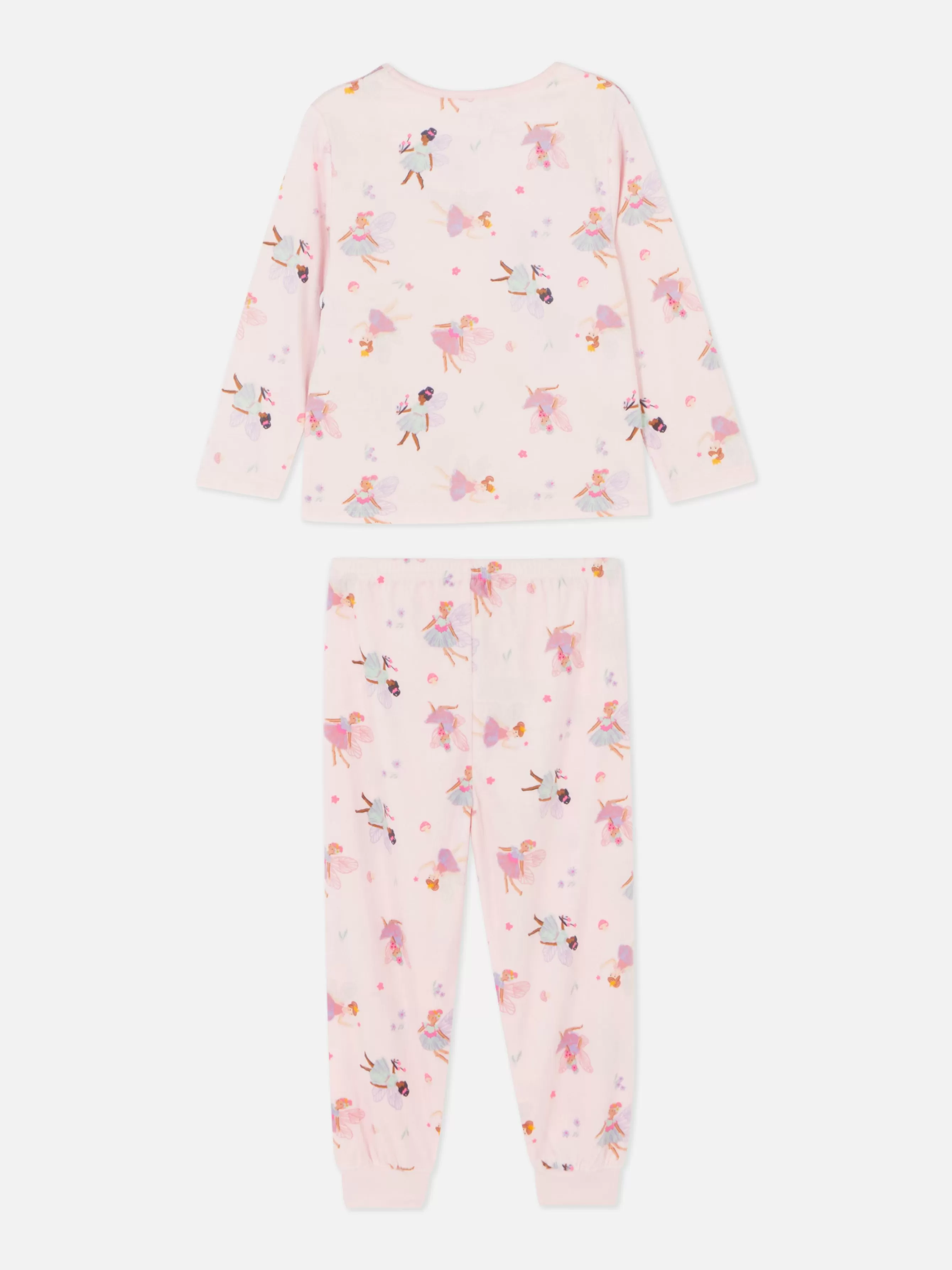 Fashion Primark Pyjama Long En Velours à Motif Fée Rose clair