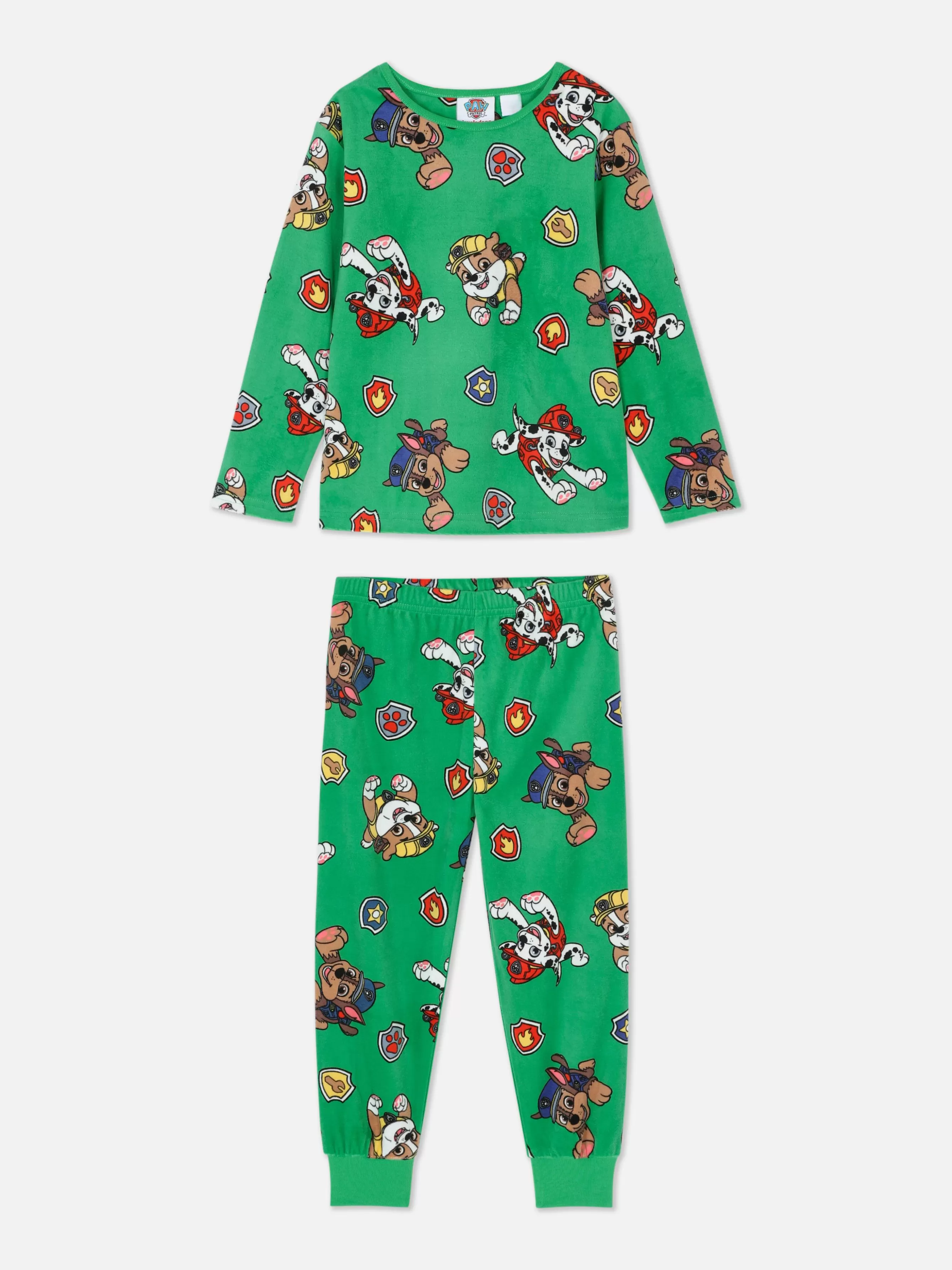 Outlet Primark Pyjama Long En Velours PAW Patrol Vert