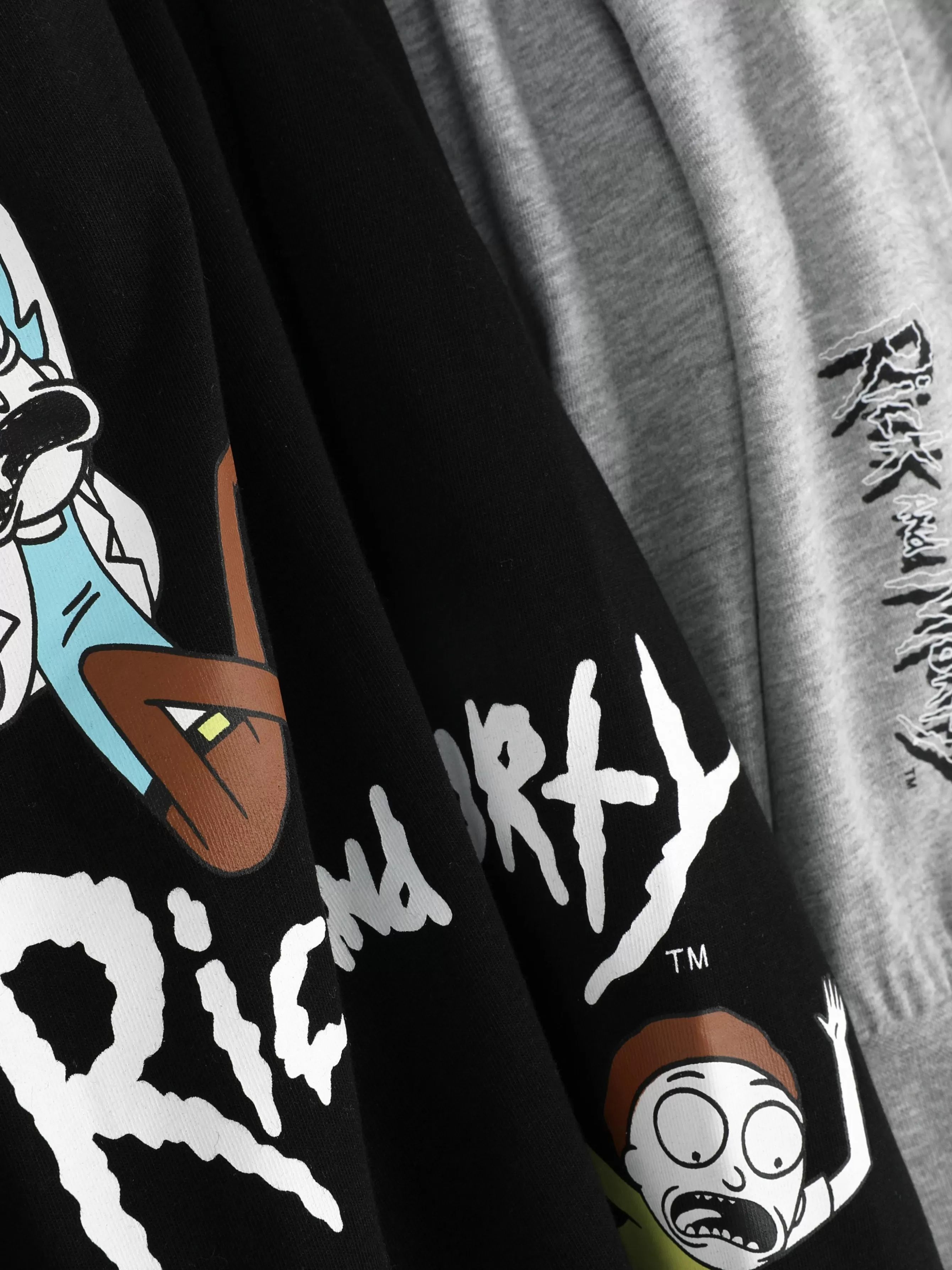 Sale Primark Pyjama Long Rick Et Morty Gris chiné