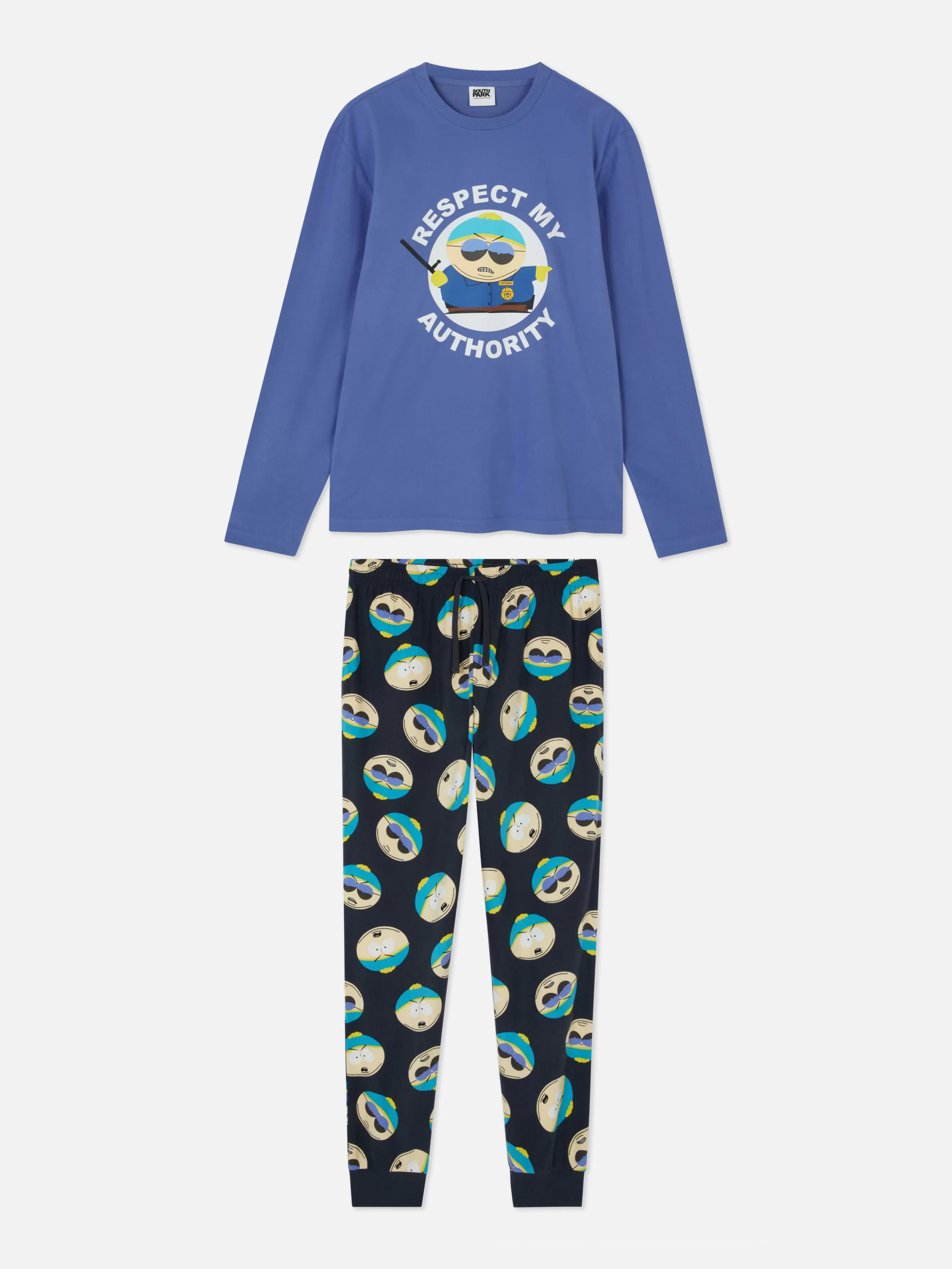 Cheap Primark Pyjama Long South Park Bleu foncé