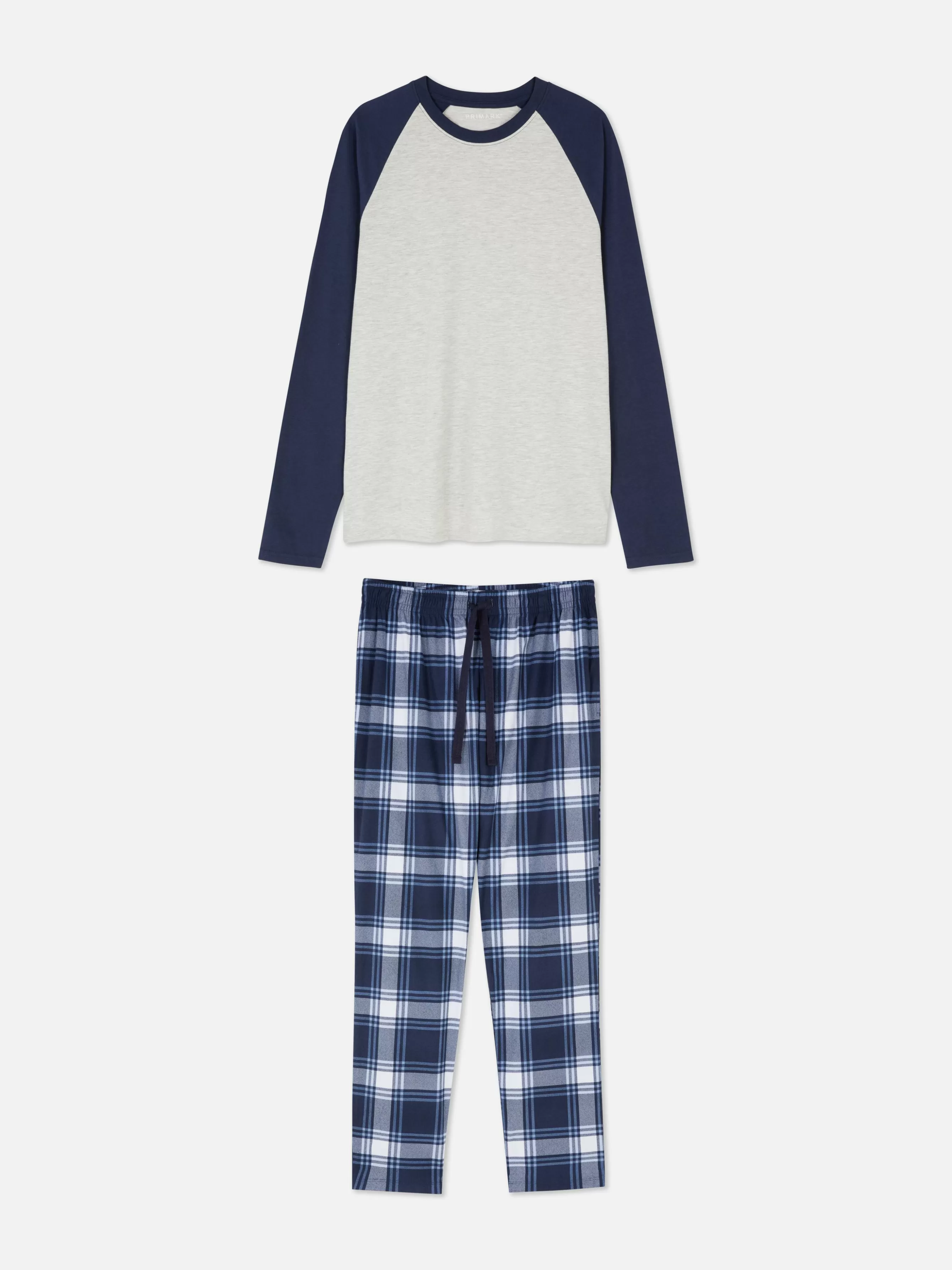 Fashion Primark Pyjama Long Ultra-doux Bleu marine