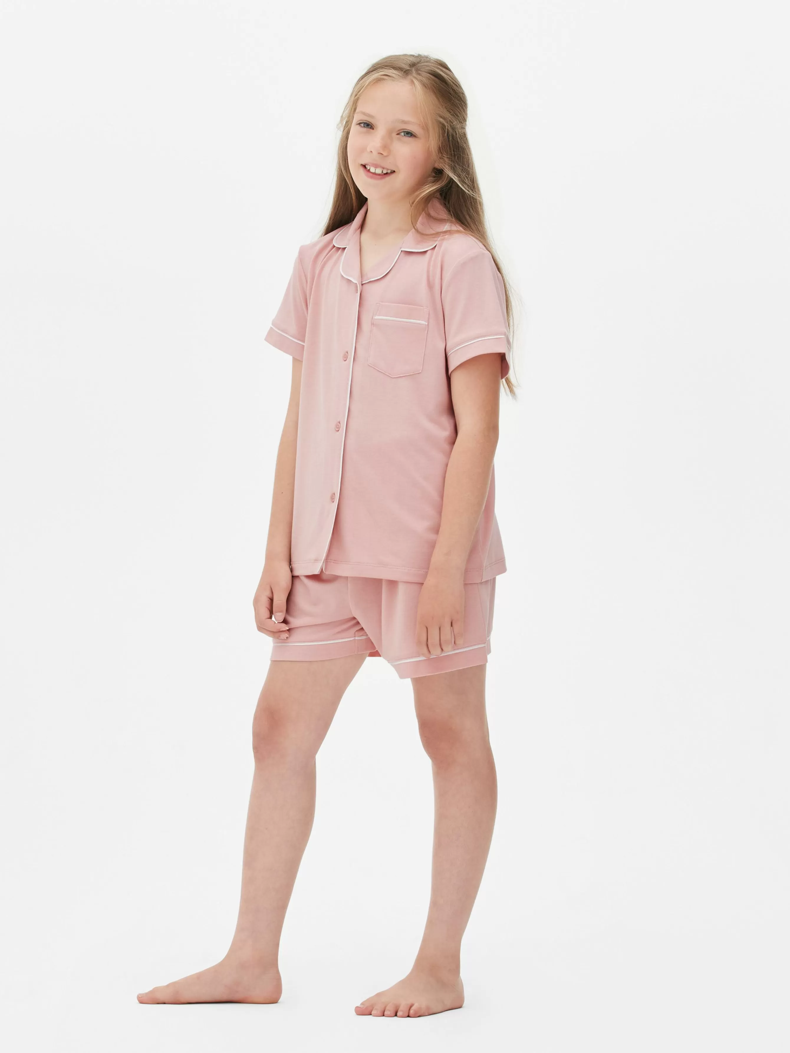 Flash Sale Primark Pyjama Short à Boutons Rose poudré