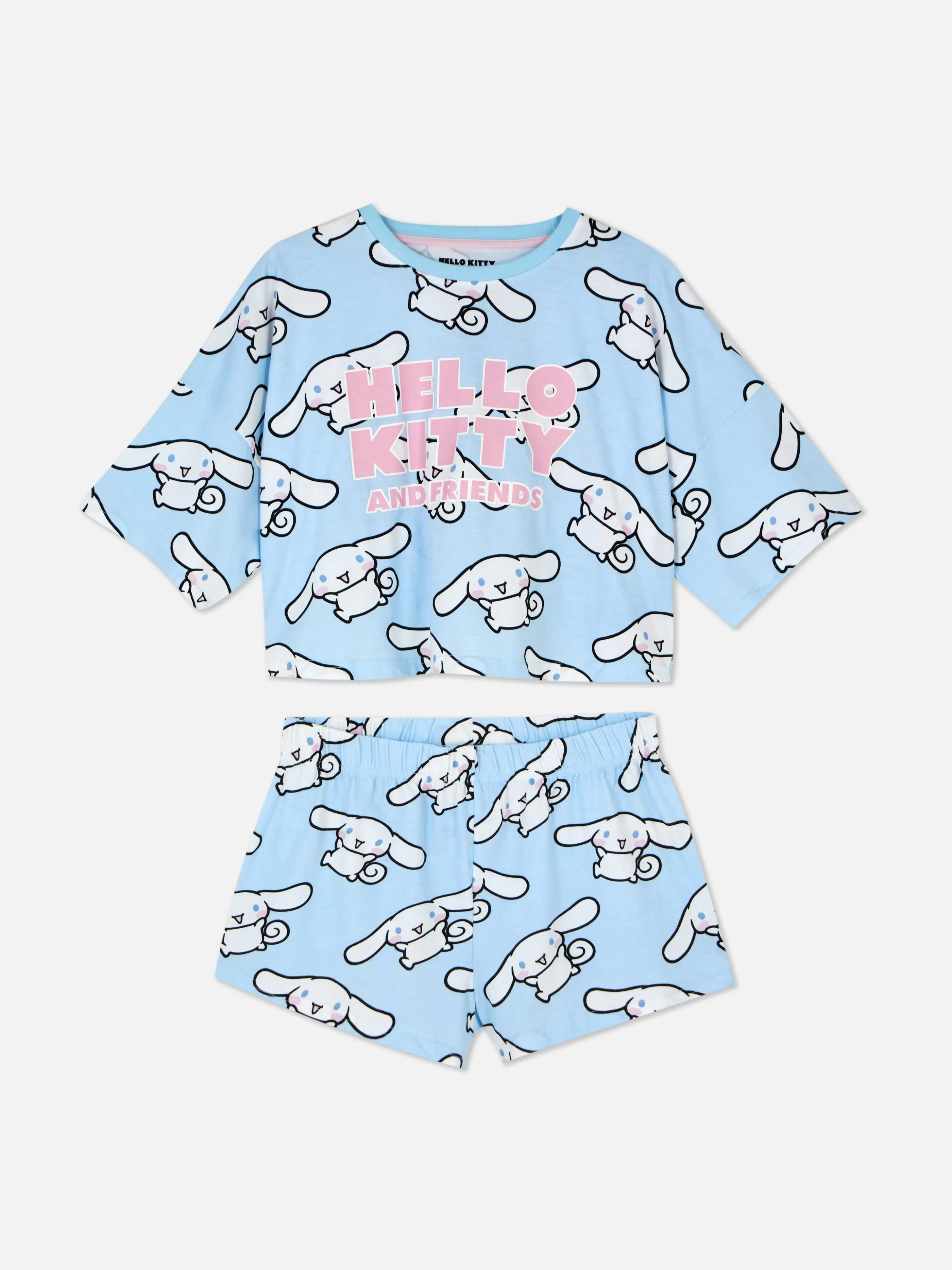 Store Primark Pyjama Short Hello Kitty Et Ses Amis Bleu