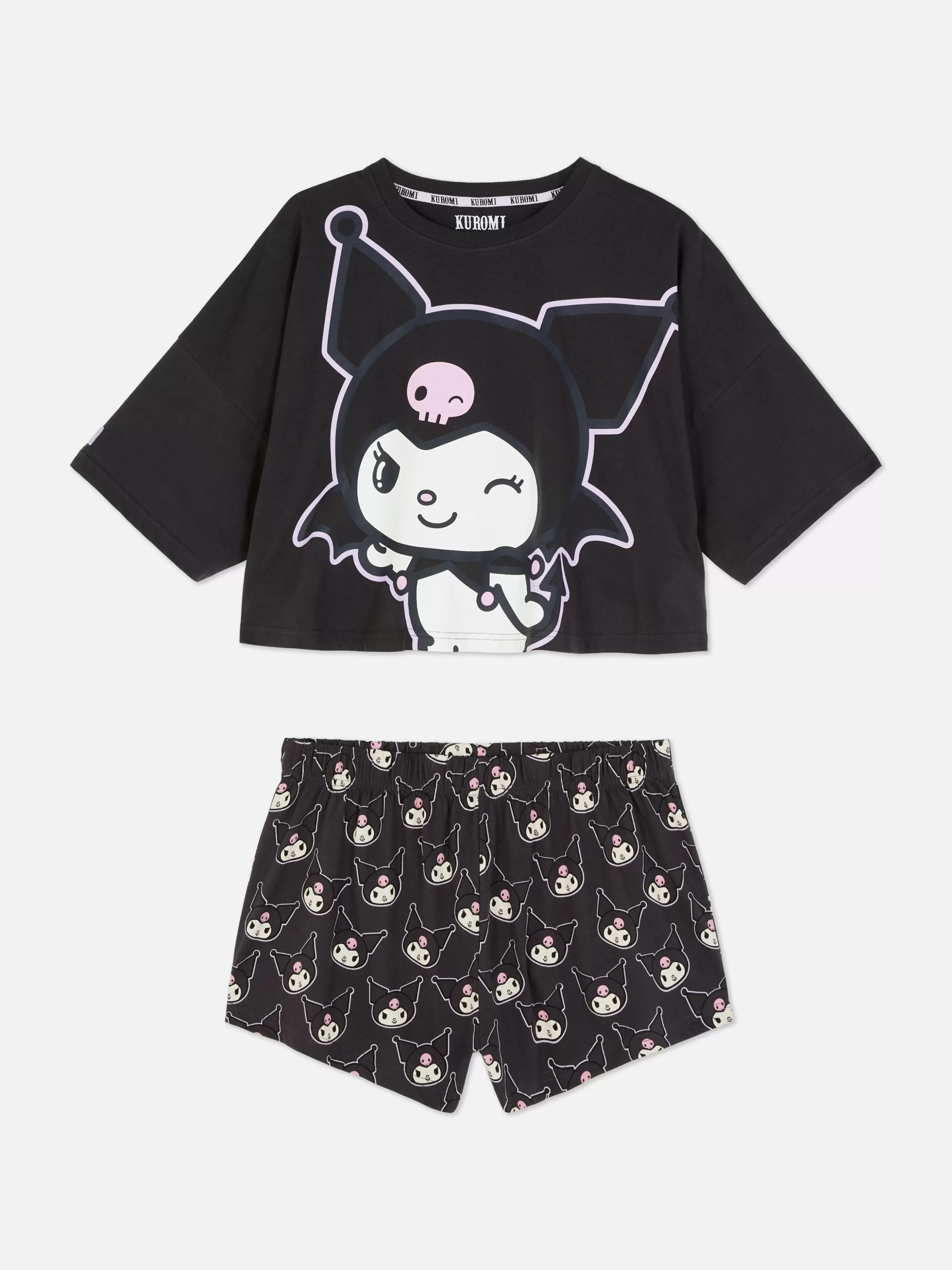 Cheap Primark Pyjama Short Hello Kitty Kuromi Anthracite