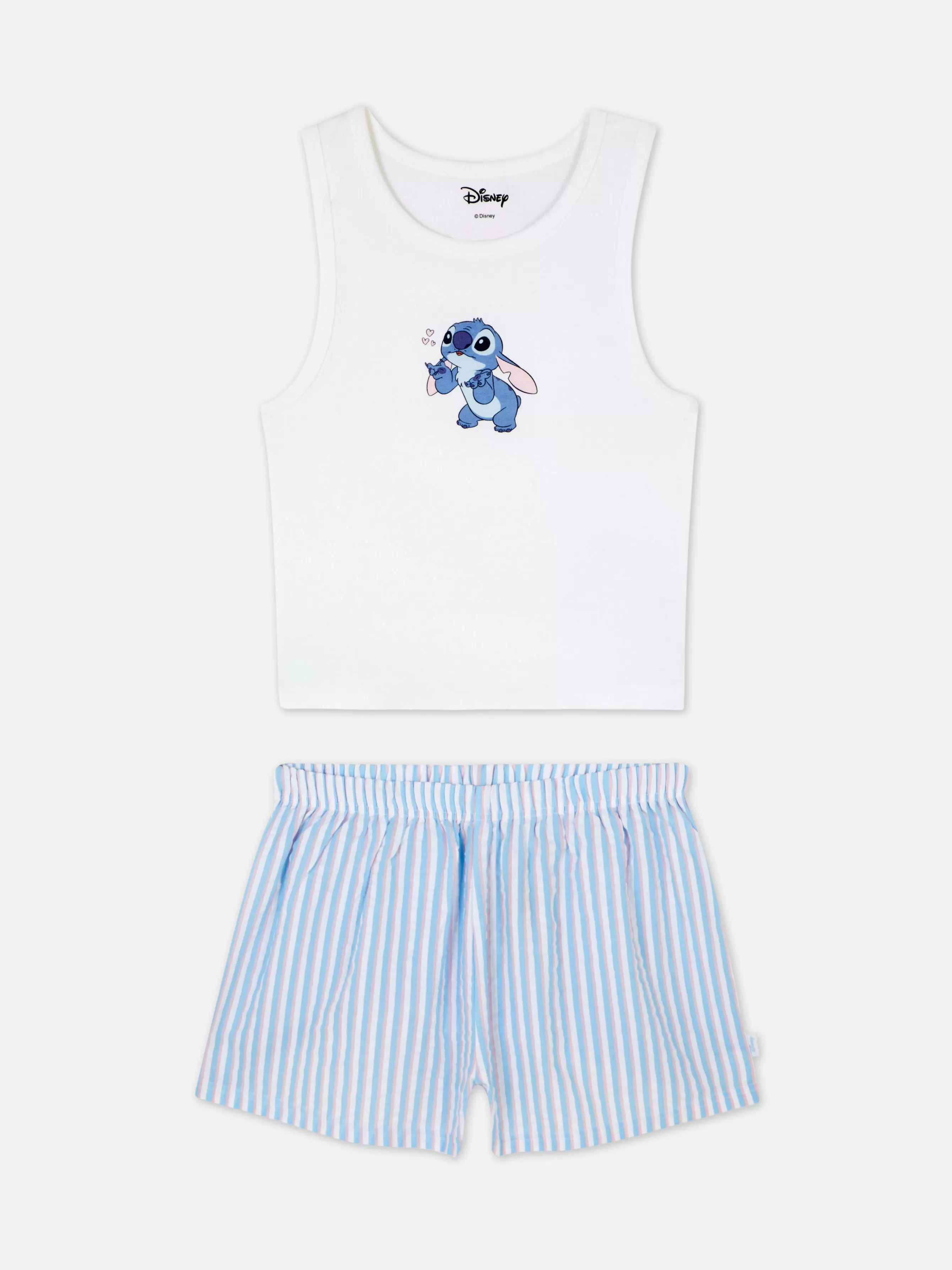 Sale Primark Pyjama Short Personnage Disney Ivoire