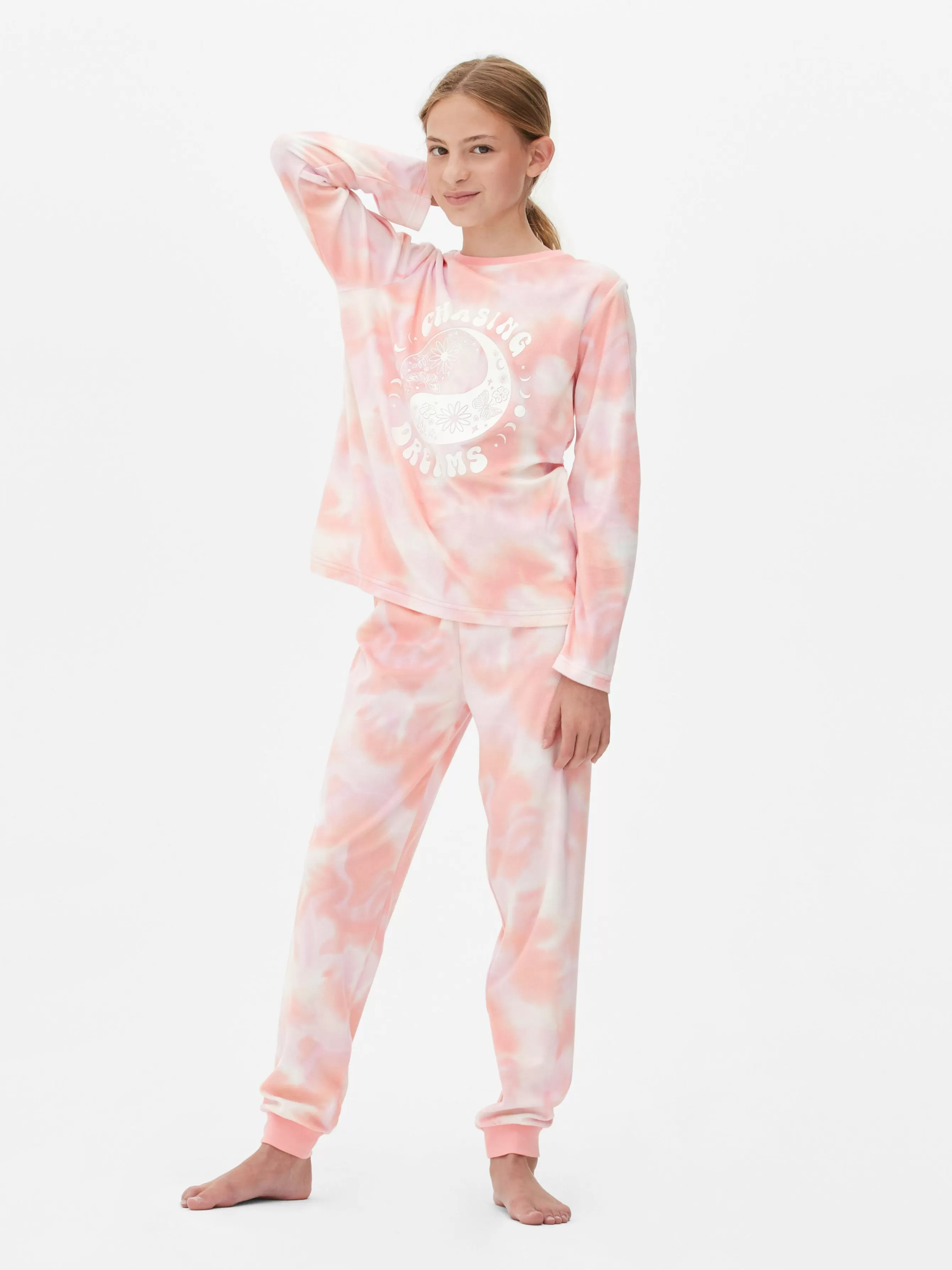 Shop Primark Pyjama Tie Dye En Tissu Minky Chasing Dreams Multicolore