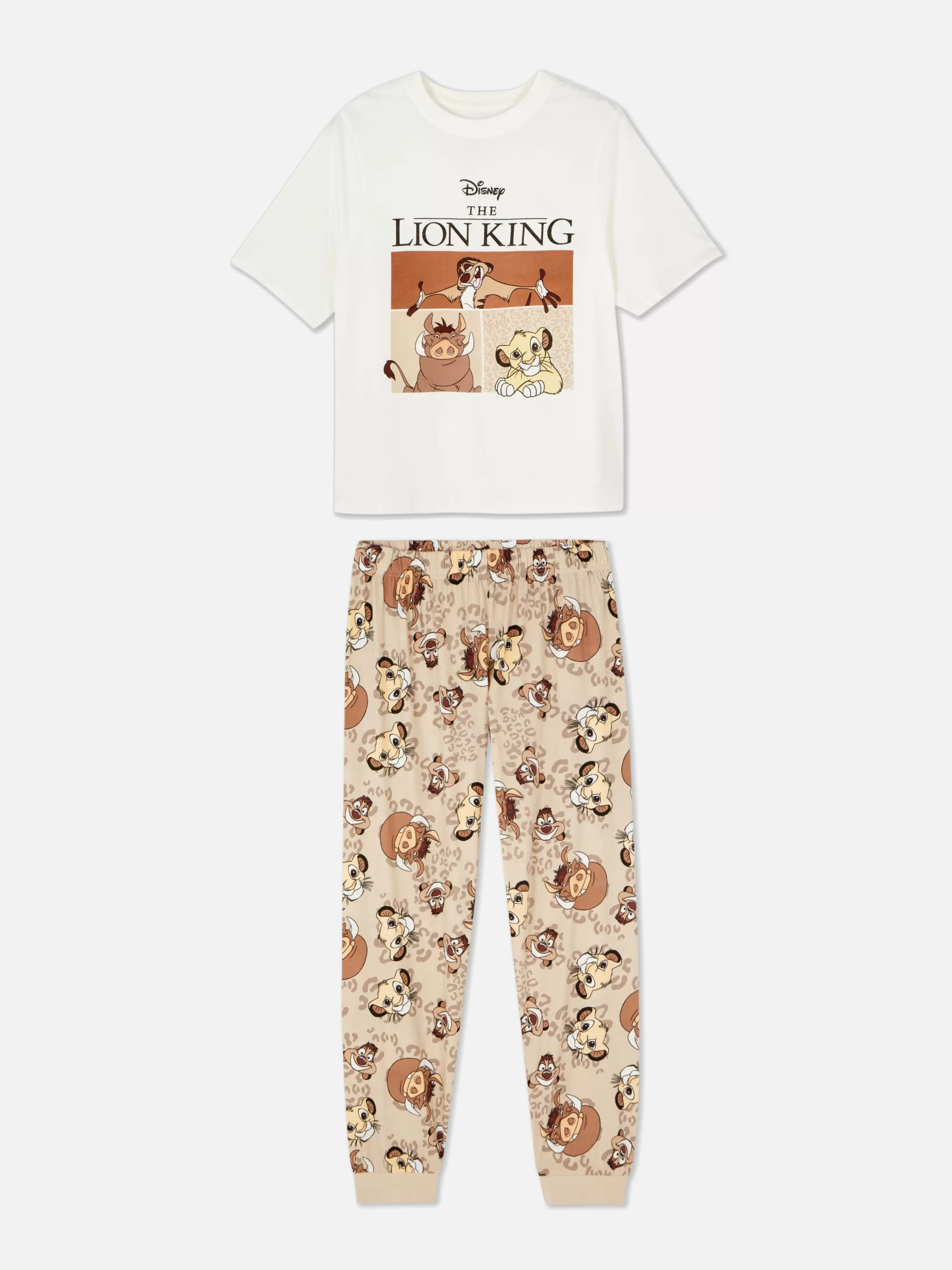 Discount Primark Pyjama T-shirt Personnages Disney Écru