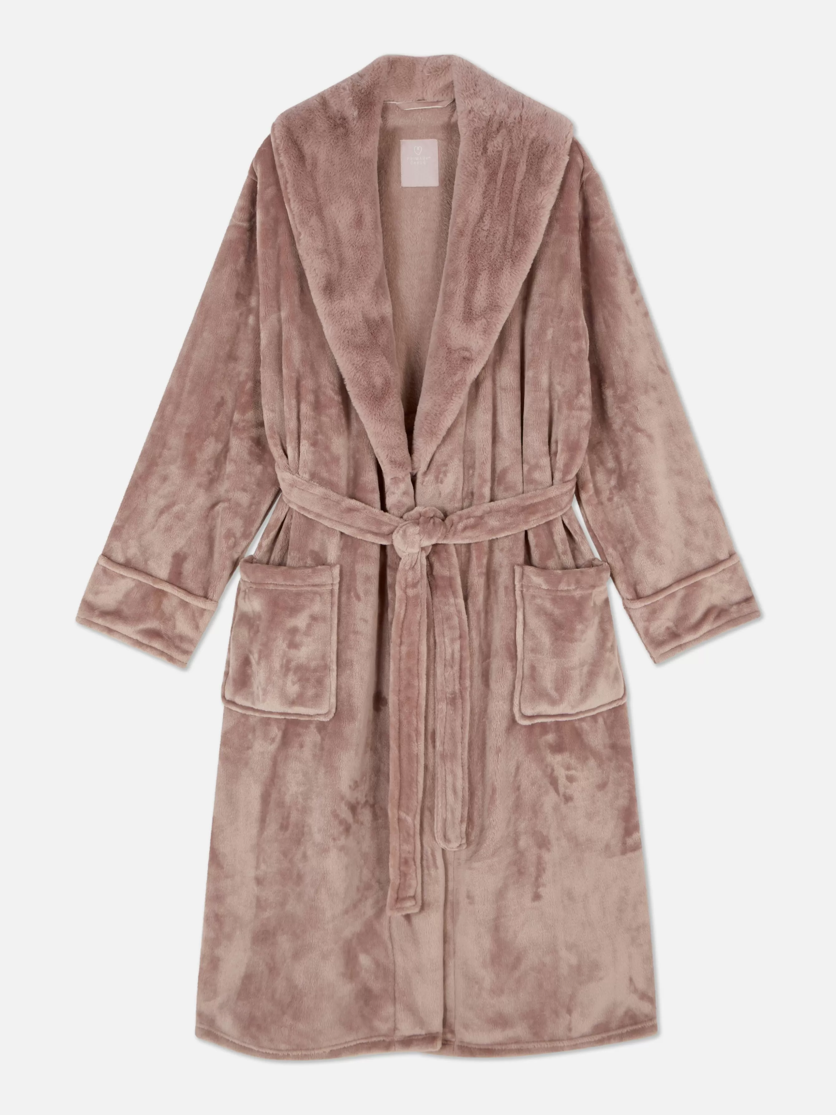 Best Primark Robe De Chambre Mi-longue Duveteuse Rose poudré