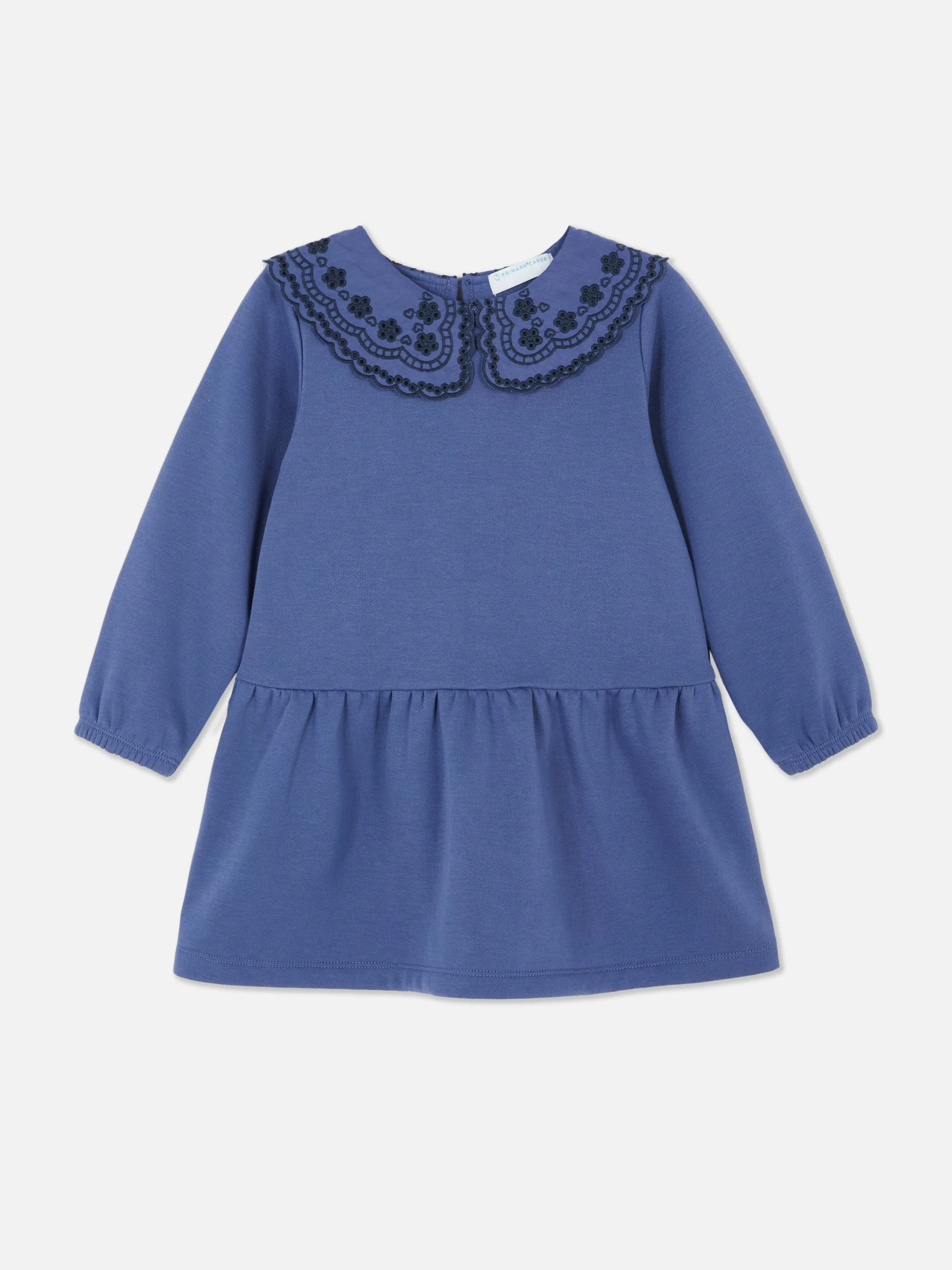 Fashion Primark Robe Sweat-shirt En Broderie Anglaise Bleu