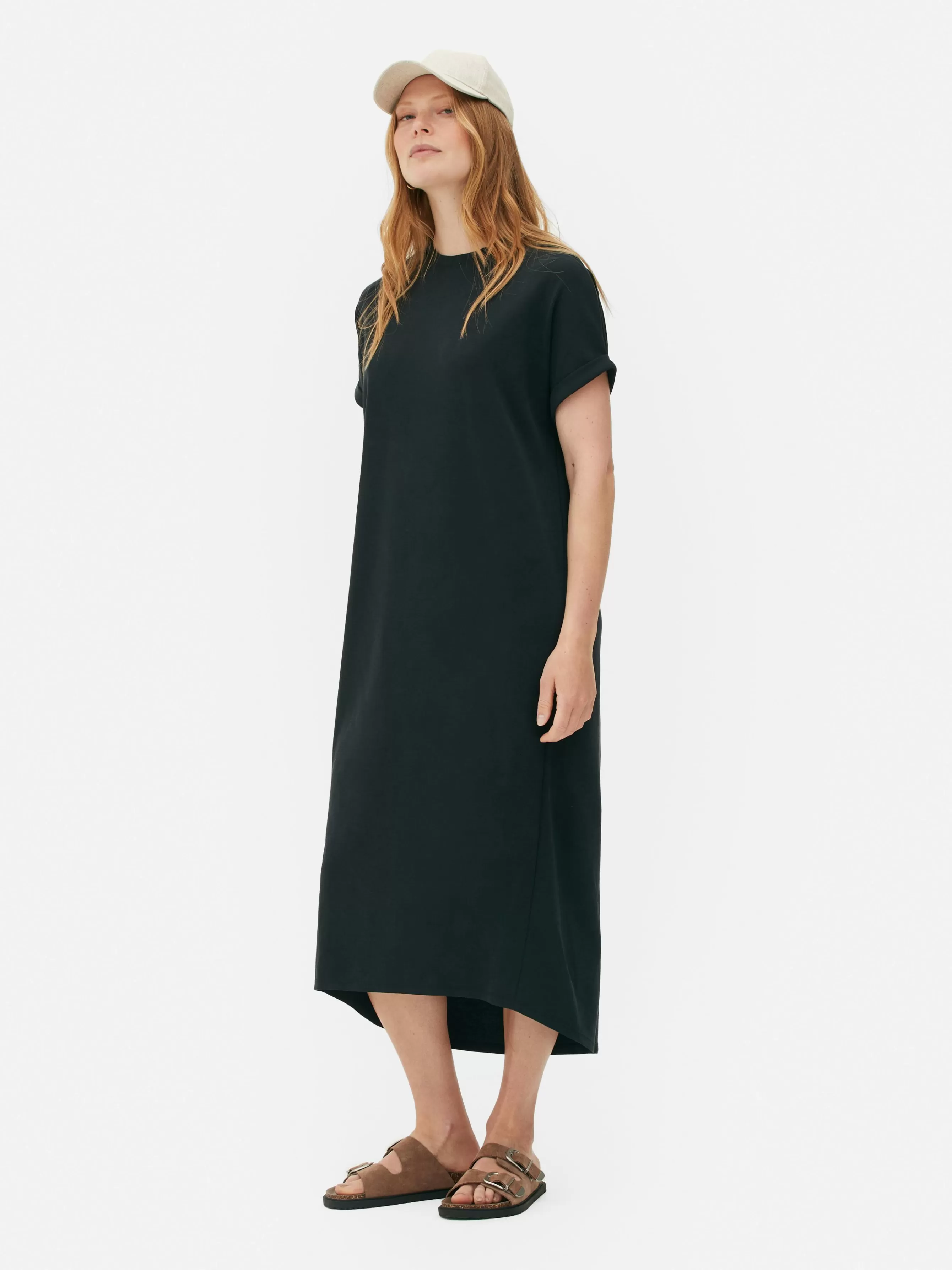 Flash Sale Primark Robe T-shirt Mi-longue The Edit Noir