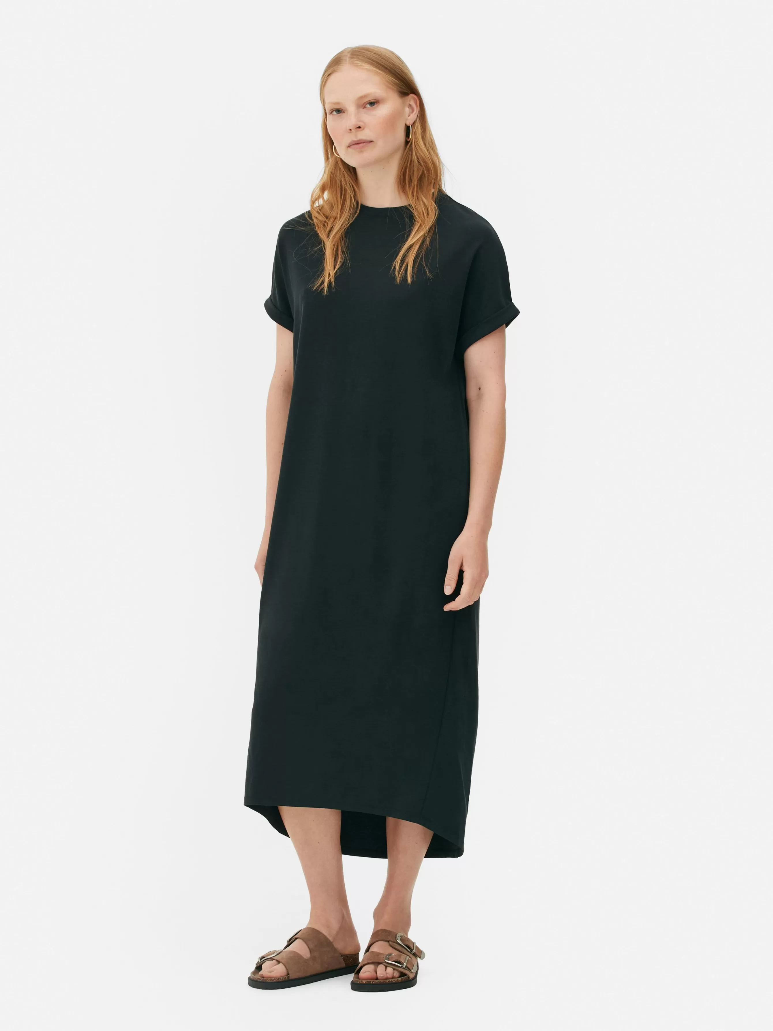 Flash Sale Primark Robe T-shirt Mi-longue The Edit Noir