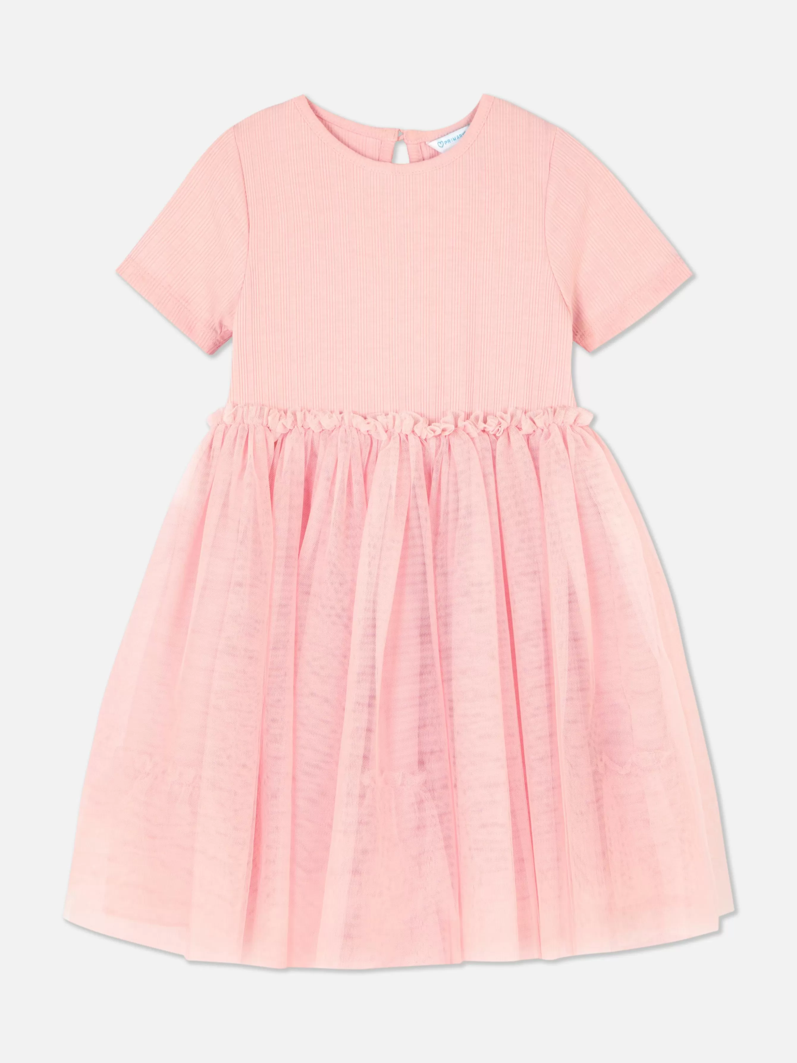 Outlet Primark Robe Tutu Côtelée Rose poudré