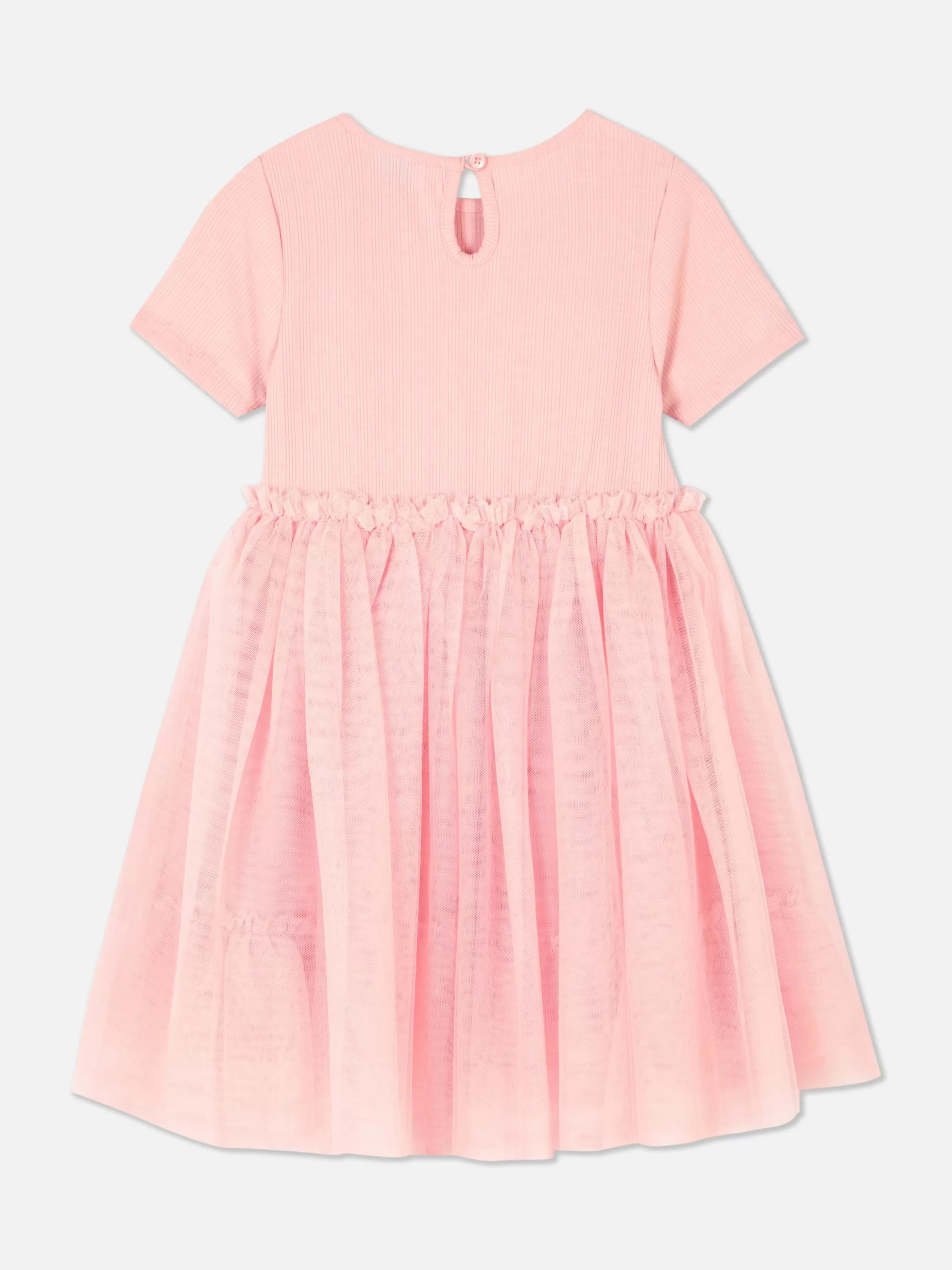 Outlet Primark Robe Tutu Côtelée Rose poudré