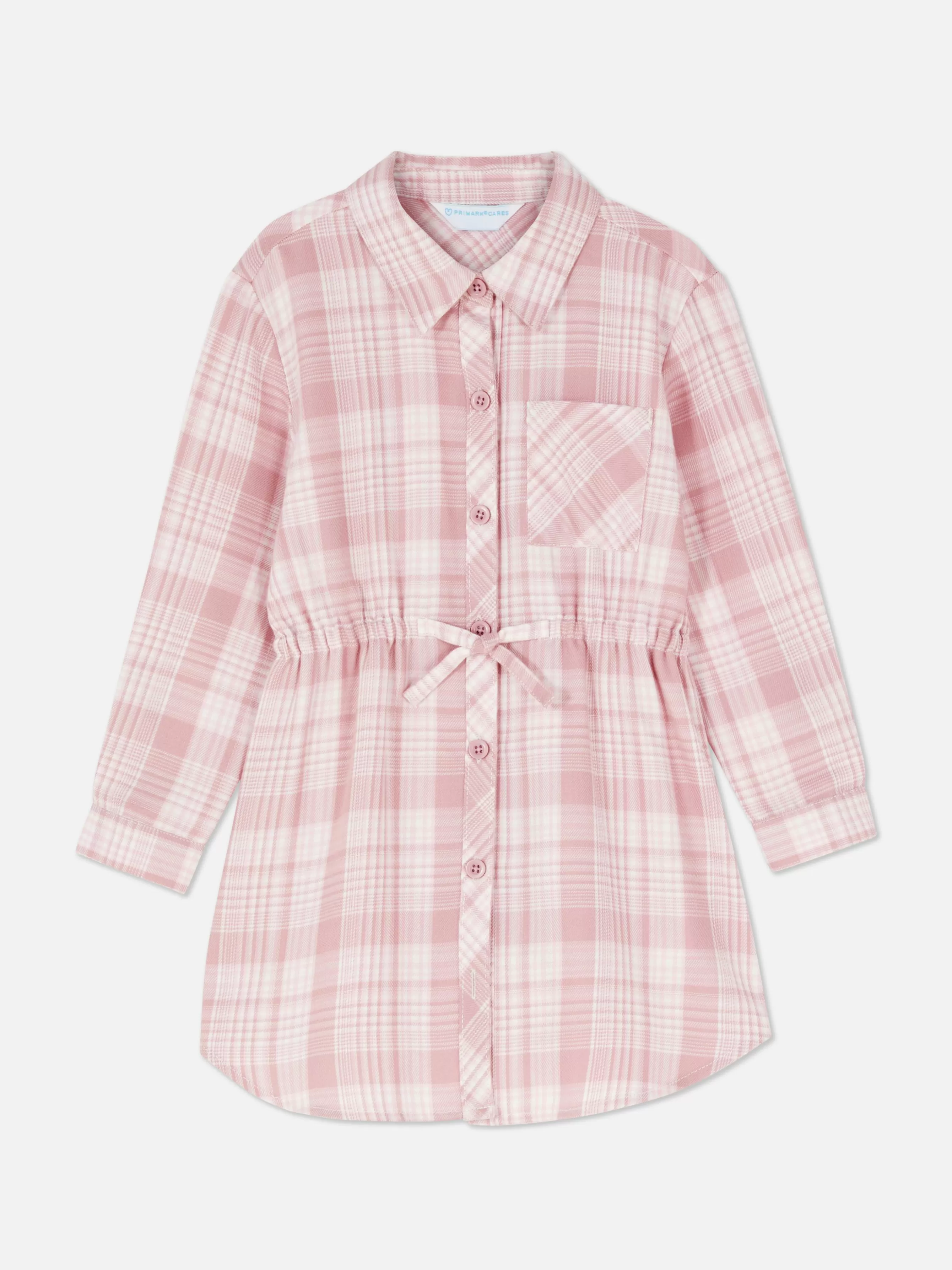 Clearance Primark Robe-chemise à Carreaux Rose