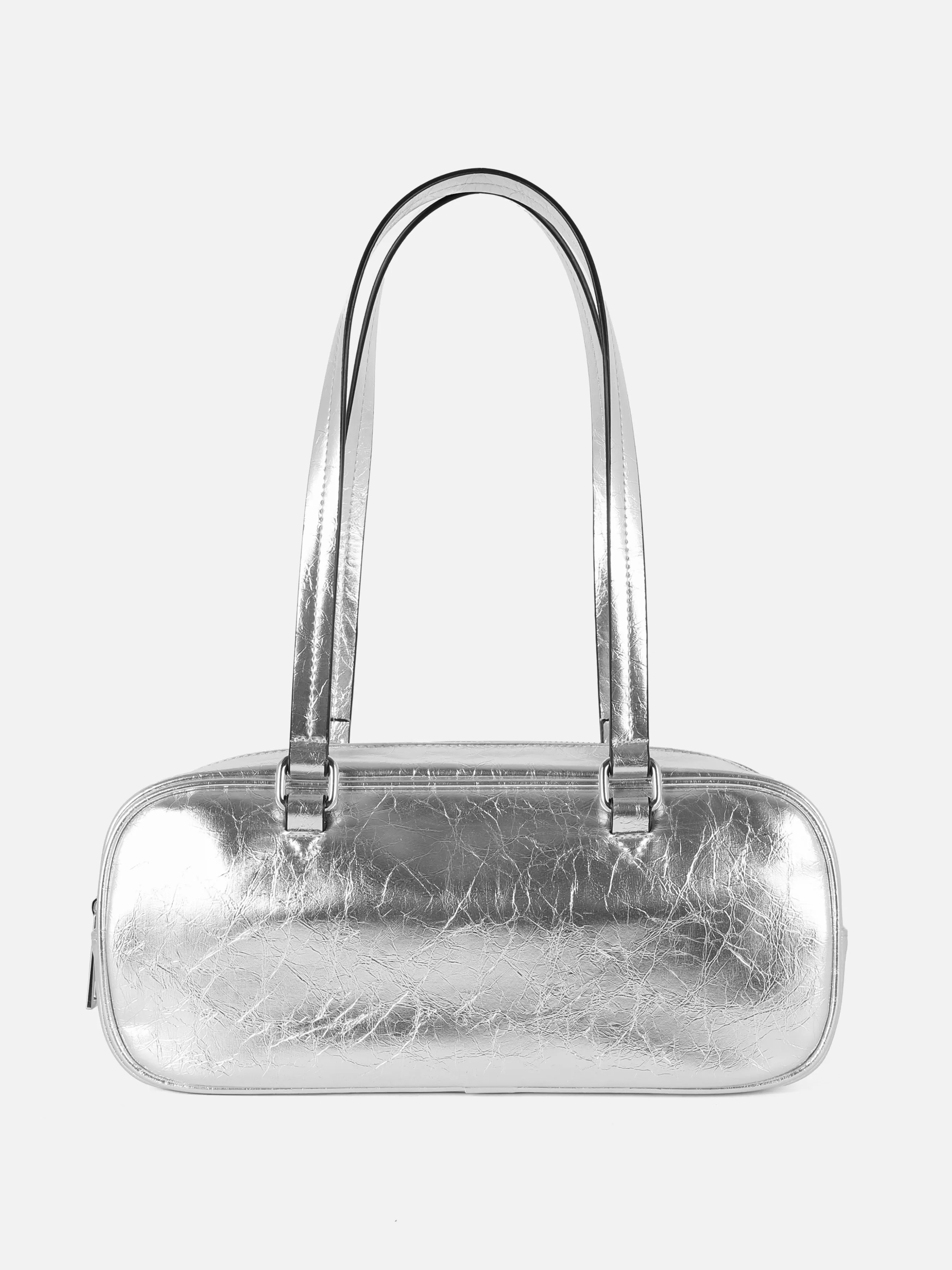 Sale Primark Sac à Bandoulière En Tissu Froncé Texturé Argent