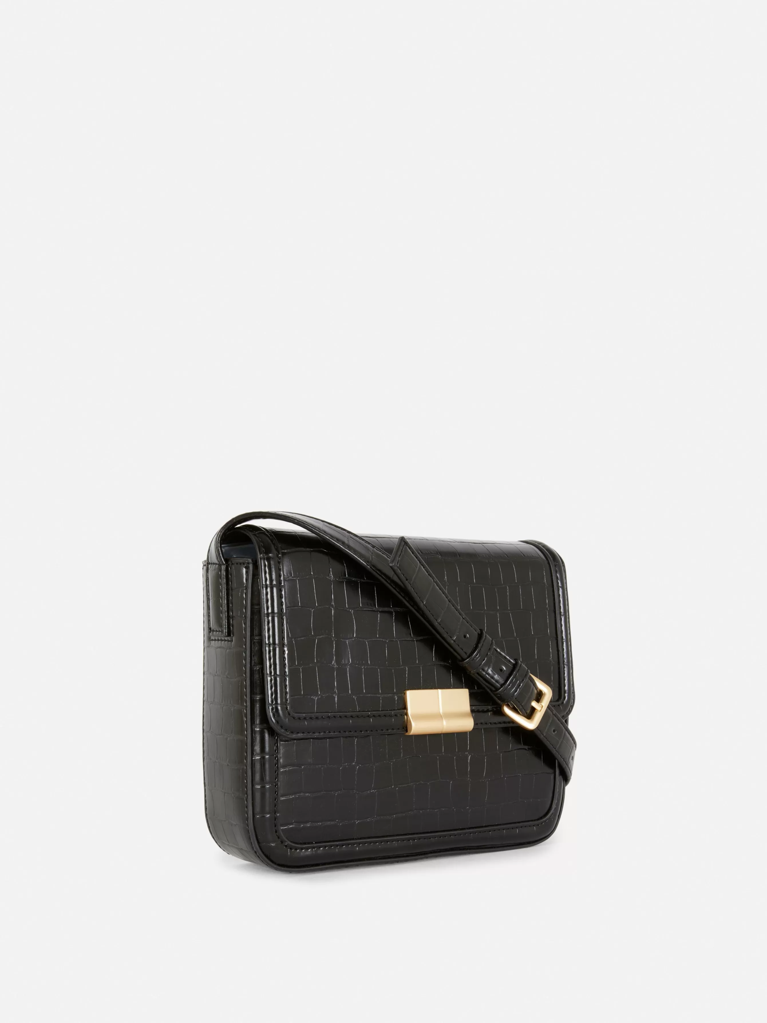 Clearance Primark Sac à Bandoulière Imitation Croco Noir