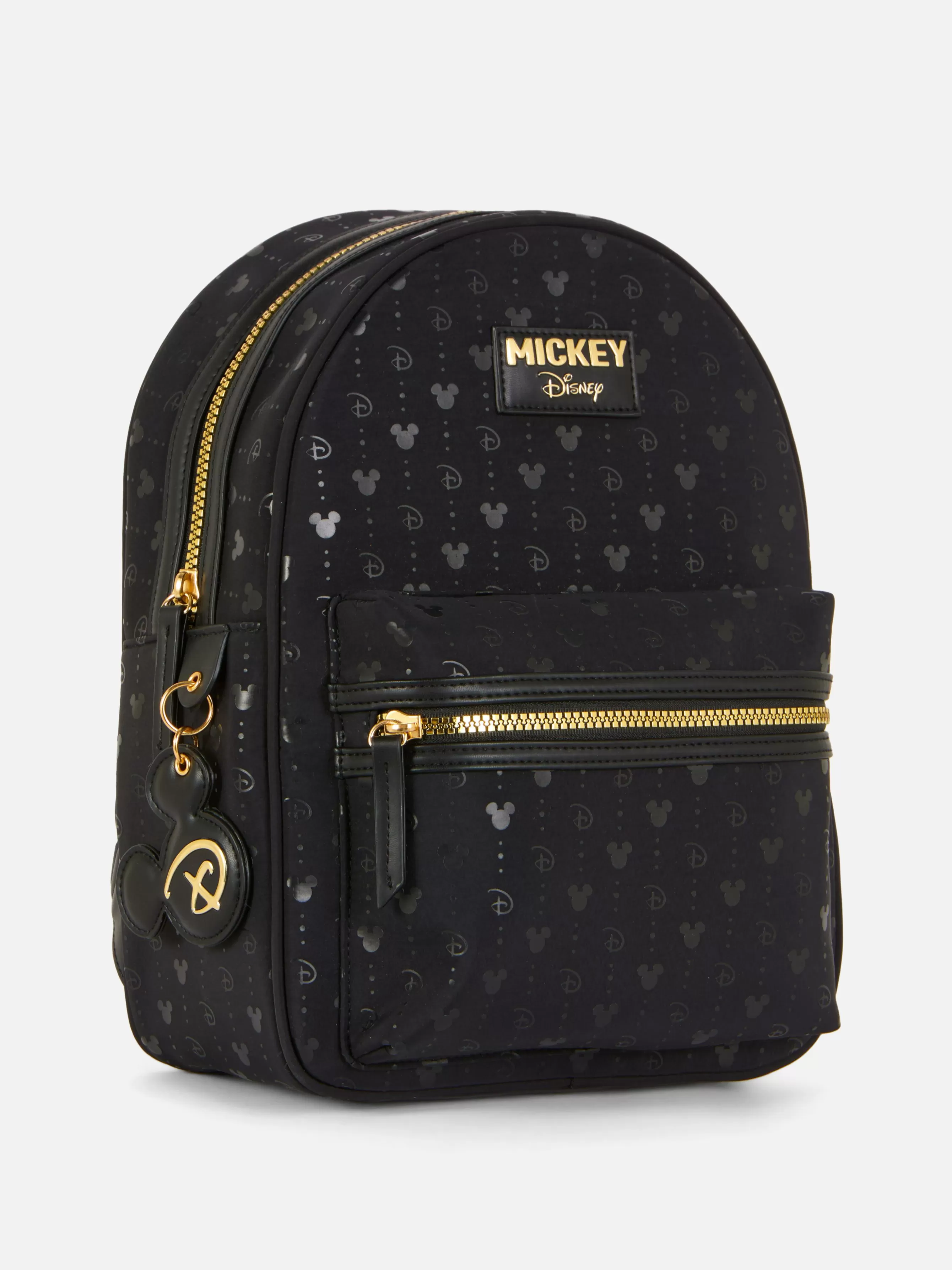 Discount Primark Sac à Dos à Monogramme Doré Disney Mickey Mouse Noir