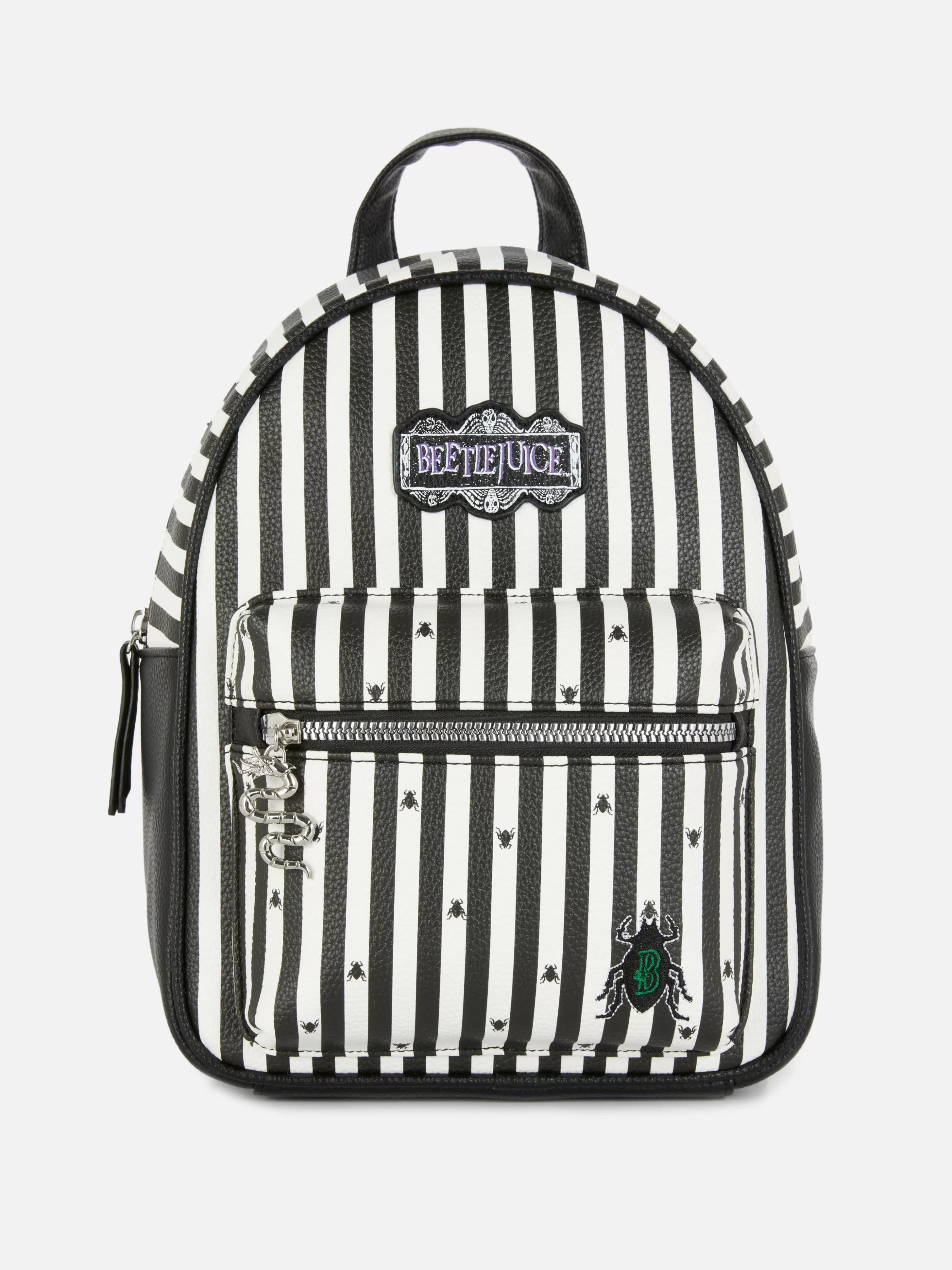 Store Primark Sac à Dos Avec Logo Beetlejuice Noir/Blanc