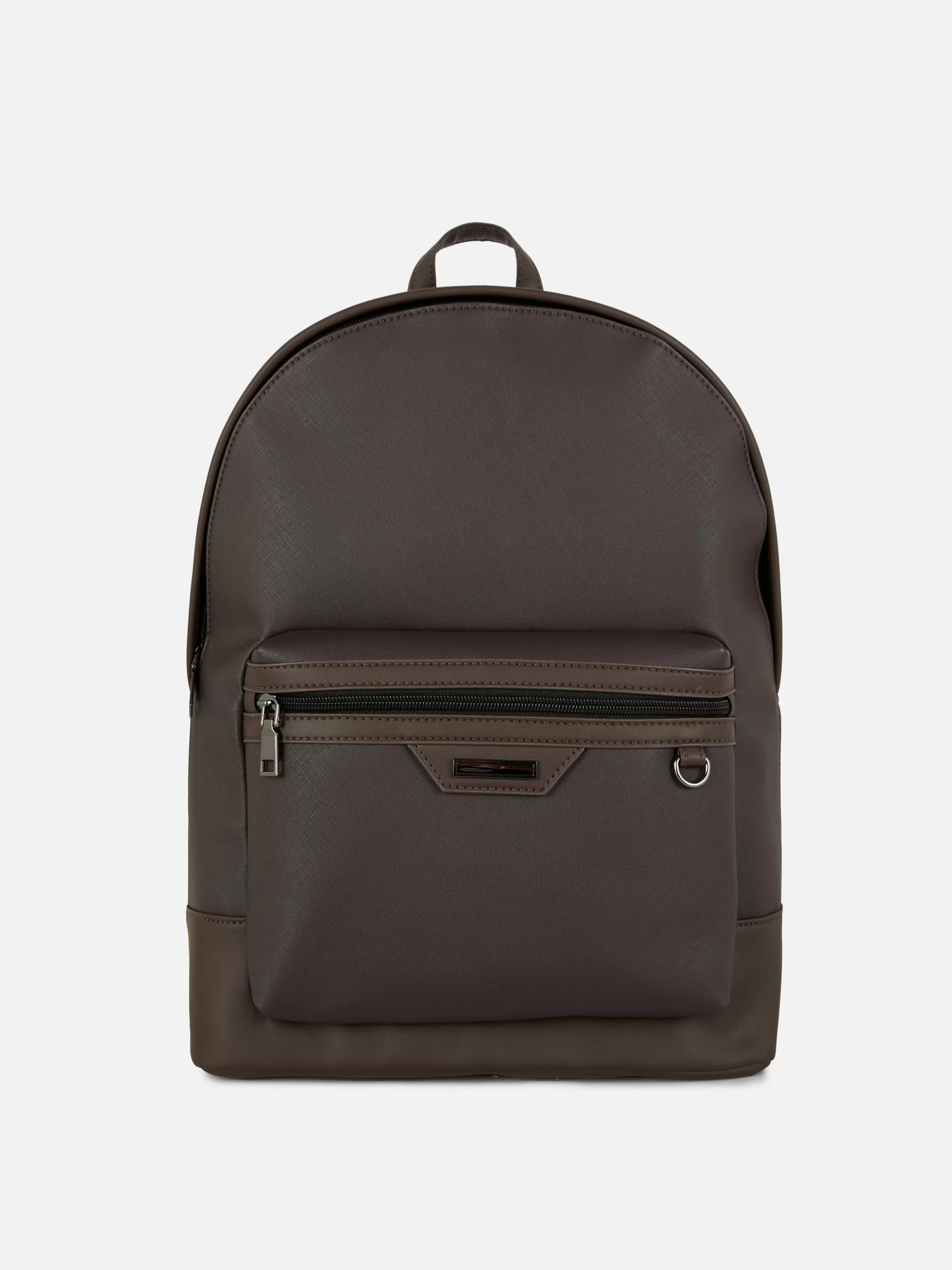 Cheap Primark Sac à Dos Avec Poche Zippée Kem Marron