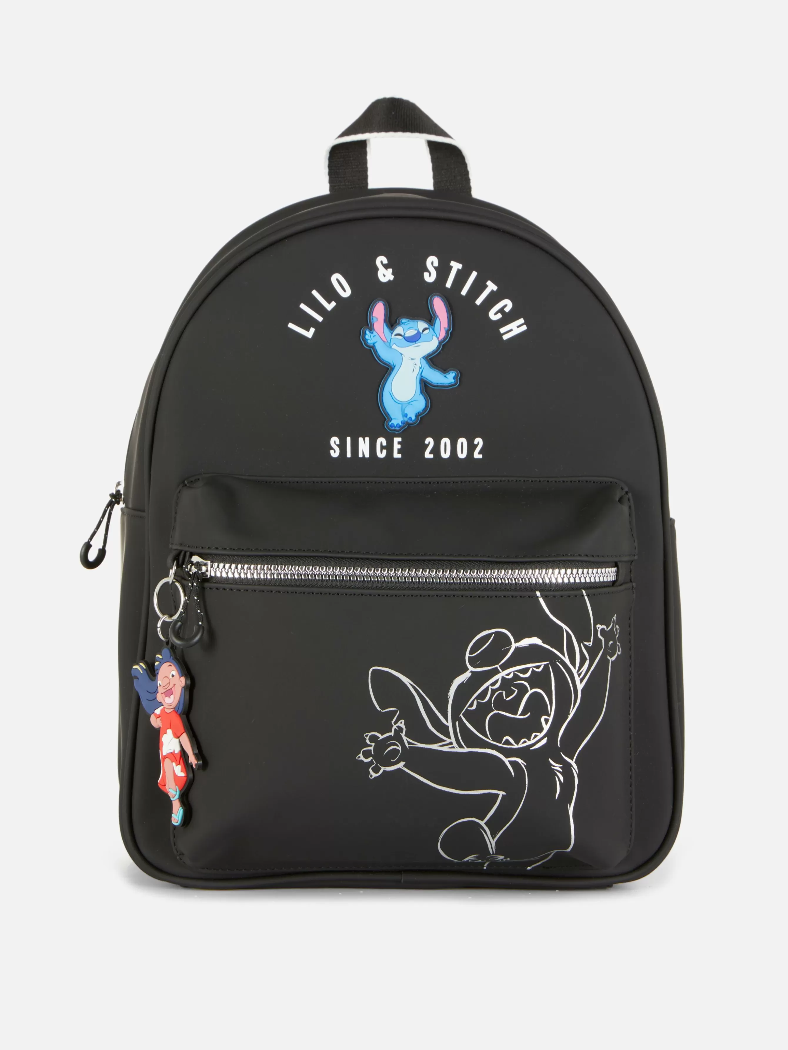 Clearance Primark Sac à Dos Disney Avec Poche Avant Lilo & Stitch Noir