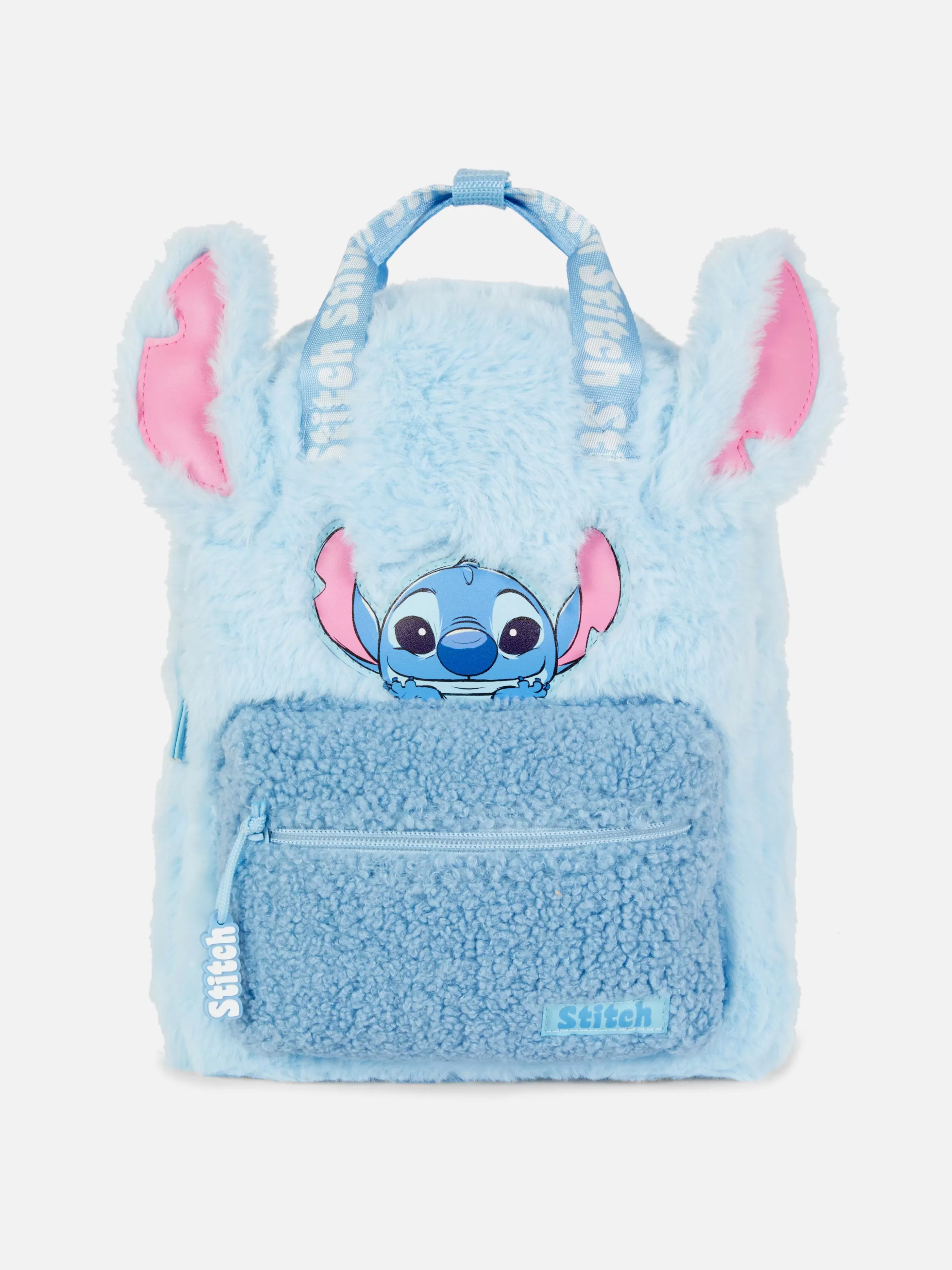 Clearance Primark Sac à Dos En Fausse Fourrure Disney Stitch Bleu