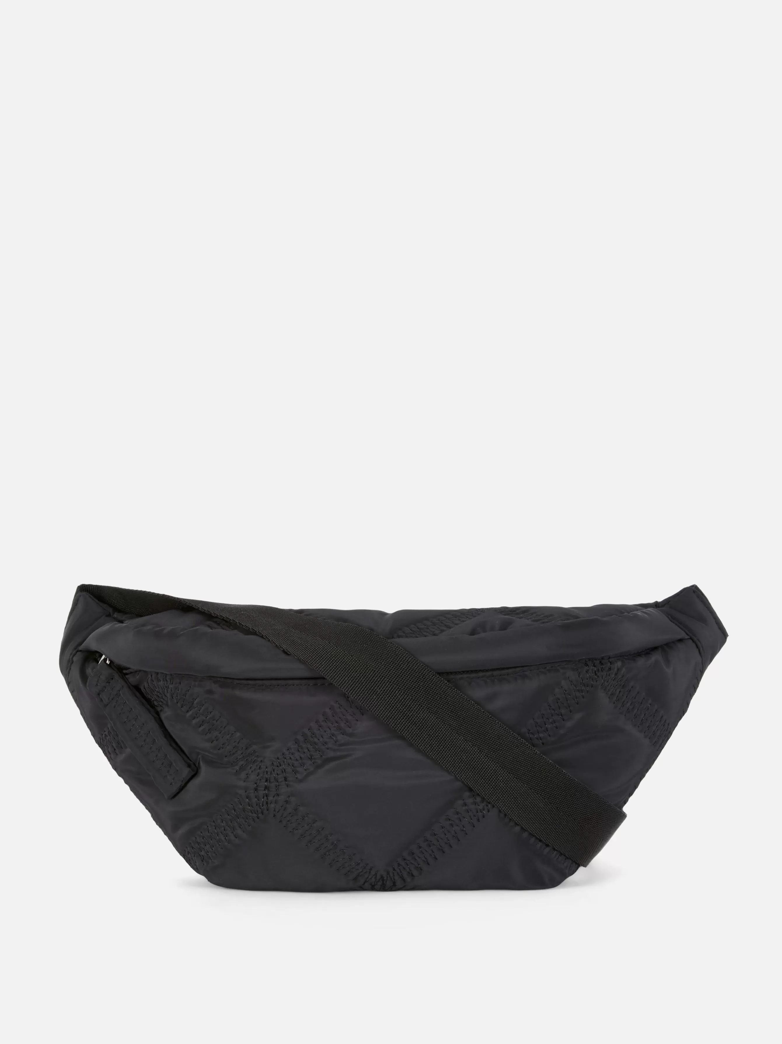 Outlet Primark Sac Banane à Motif Losange Cousu Noir