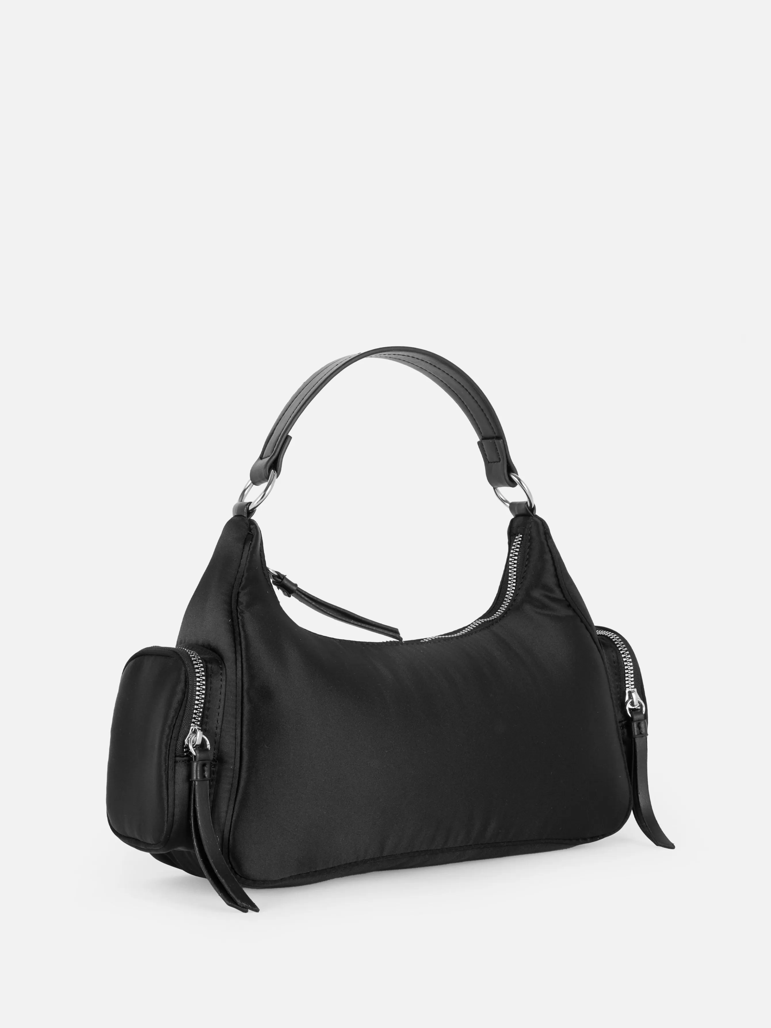 Shop Primark Sac Bandoulière En Satin Avec Poche Noir