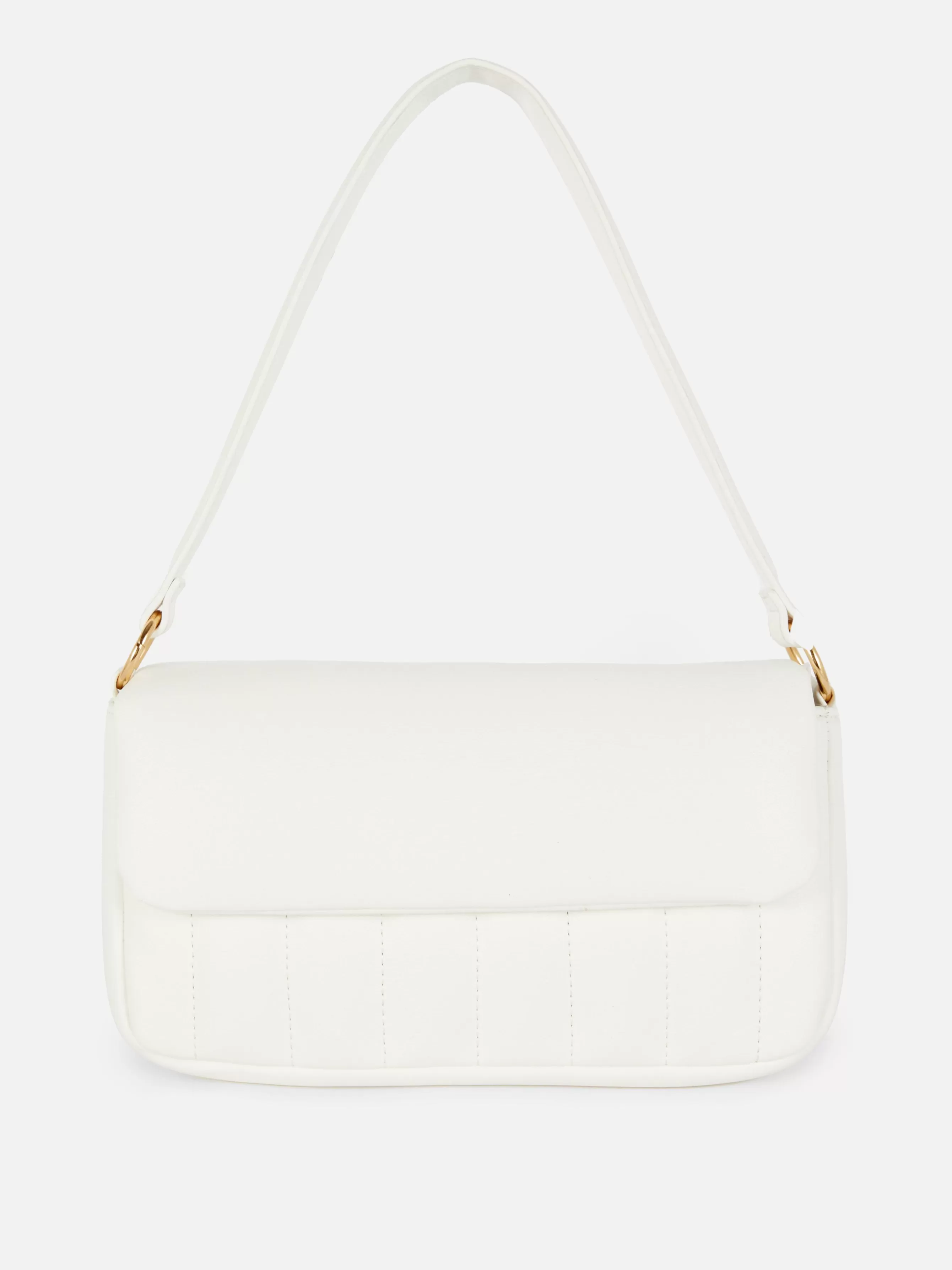 Shop Primark Sac Bandoulière En Simili Cuir Rembourré Blanc