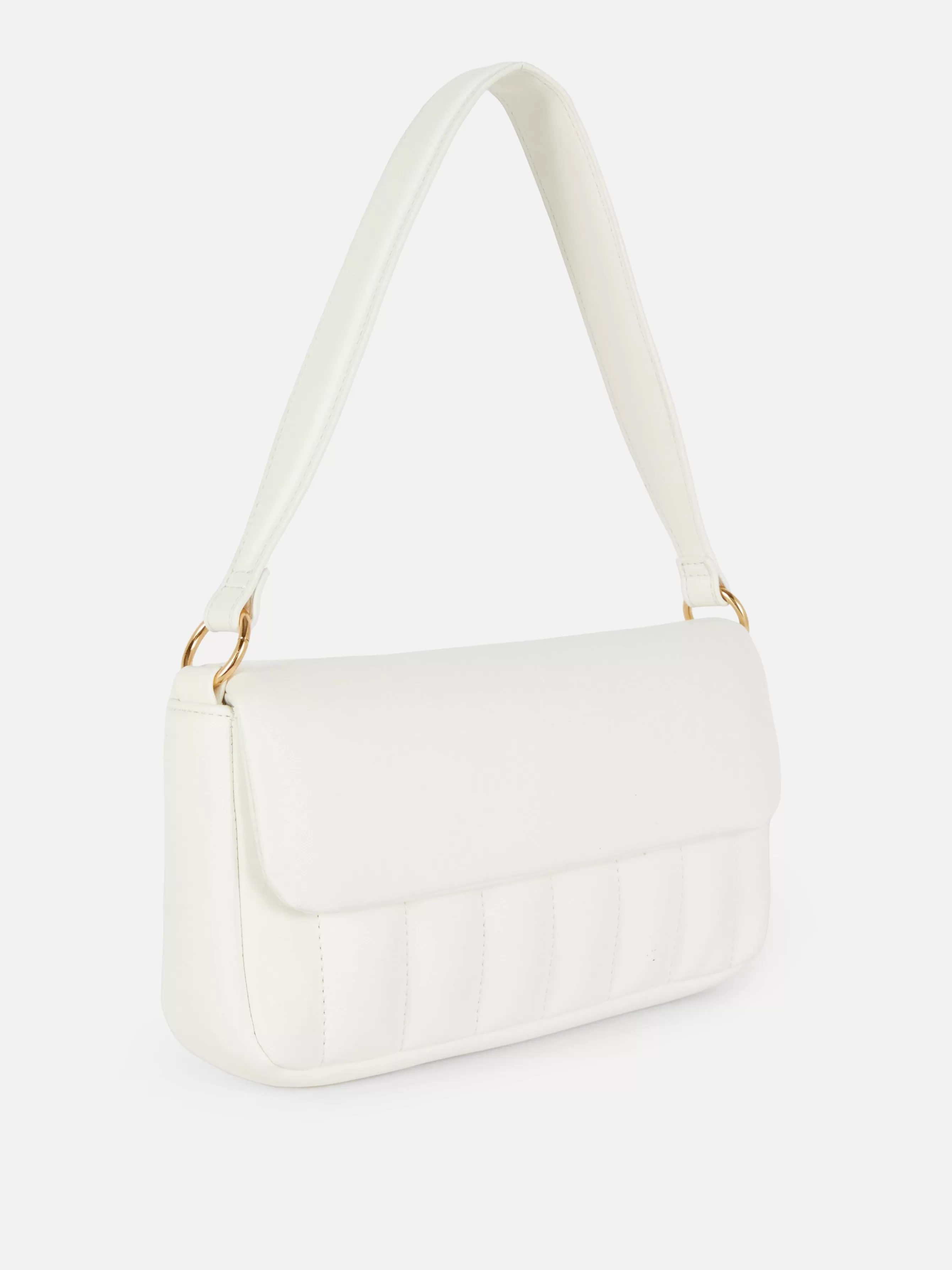 Shop Primark Sac Bandoulière En Simili Cuir Rembourré Blanc