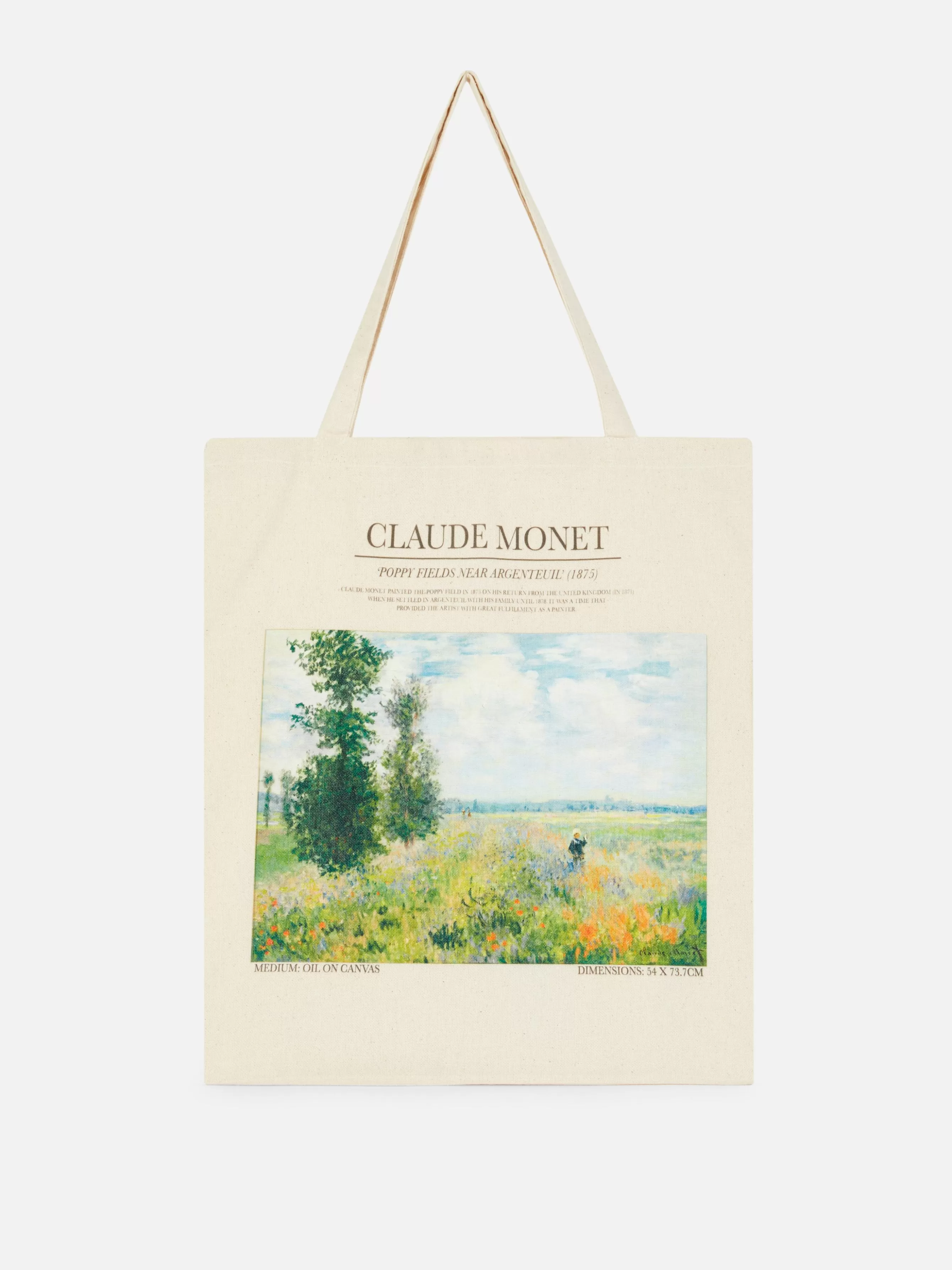 New Primark Sac En Toile Claude Monet Naturel