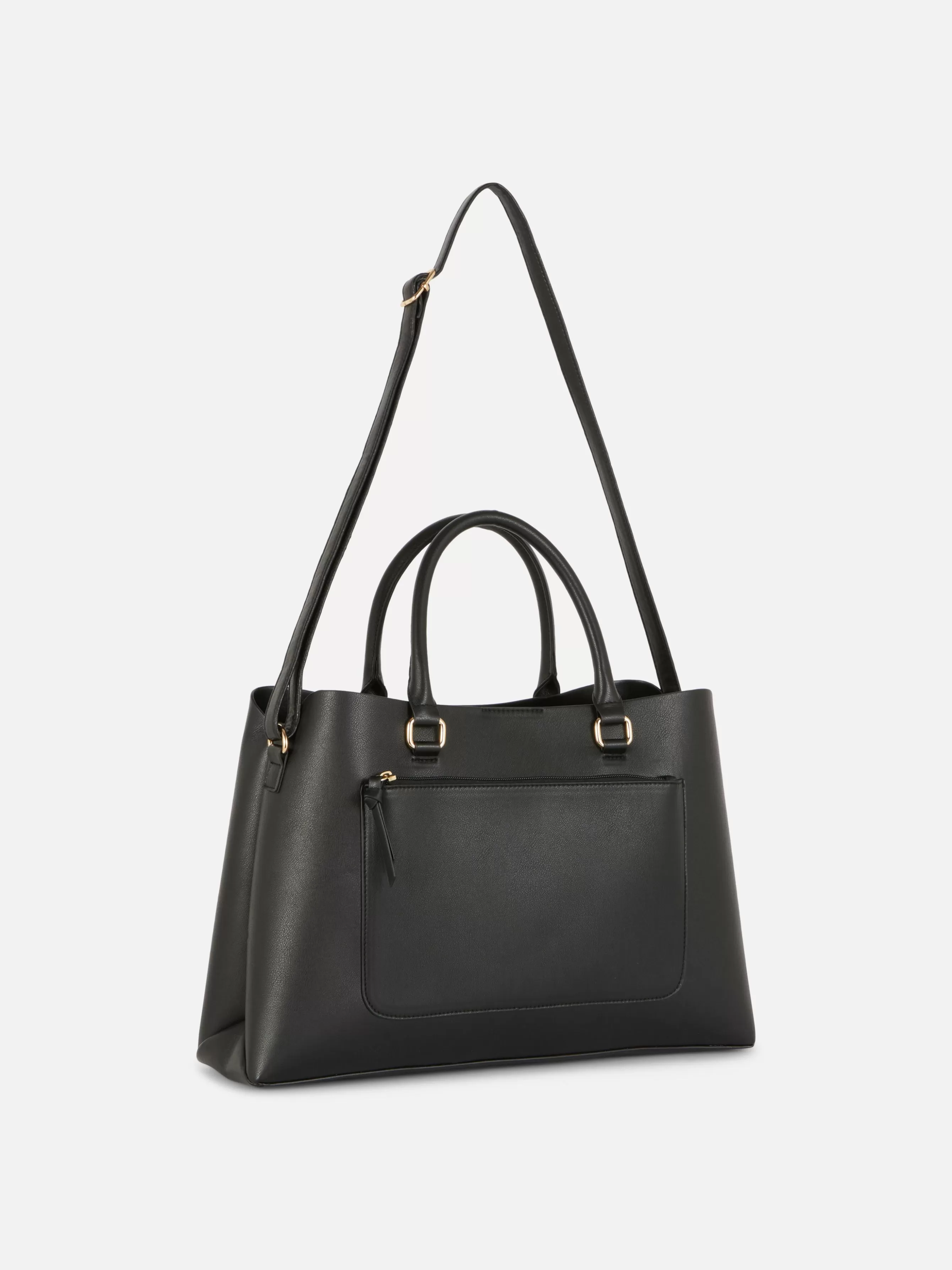 Best Primark Sac Fourre-tout En Simili Cuir à Poche Zippée Noir