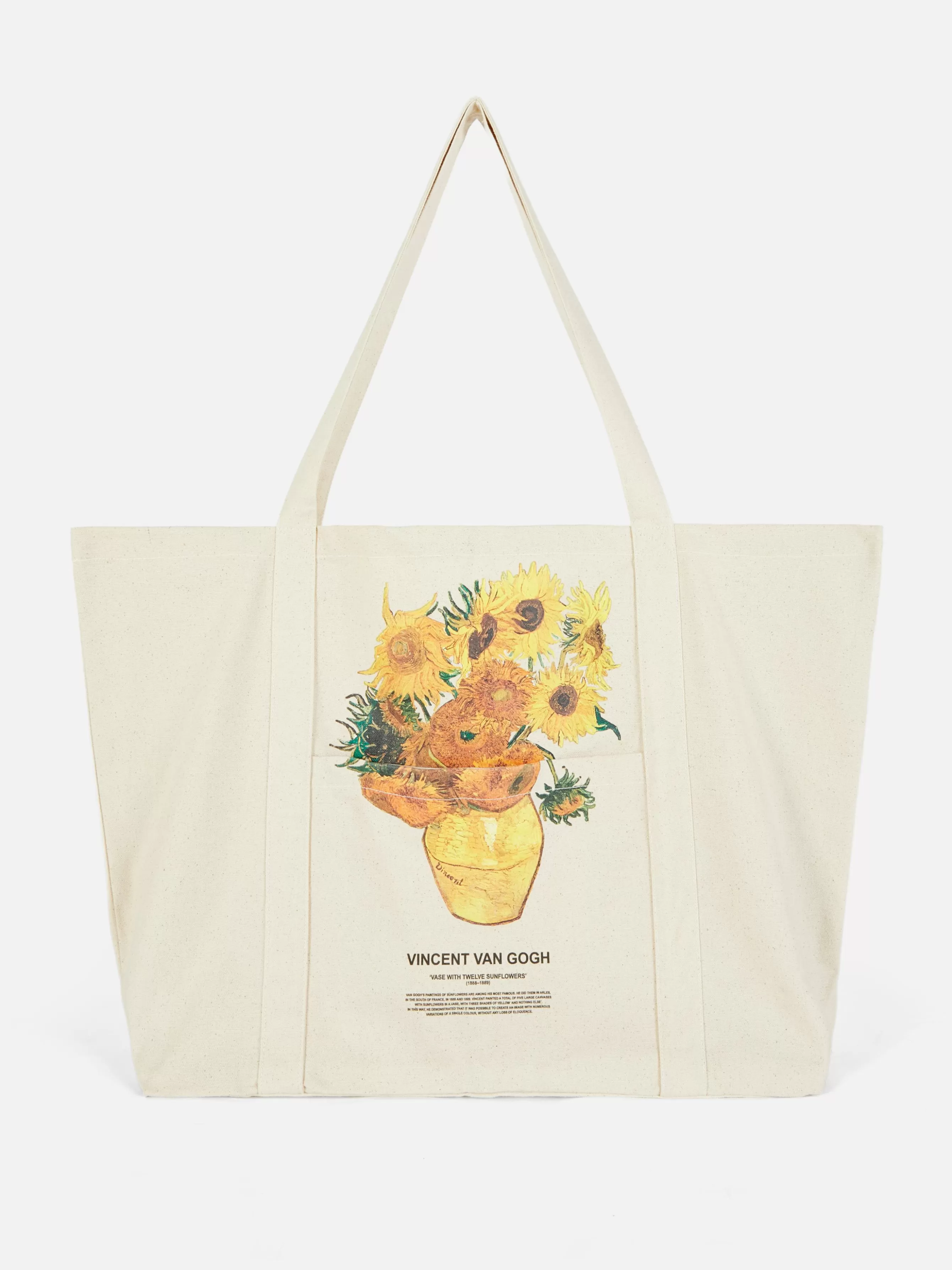 Outlet Primark Sac Fourre-tout XL Vincent Van Gogh Les Tournesols Naturel