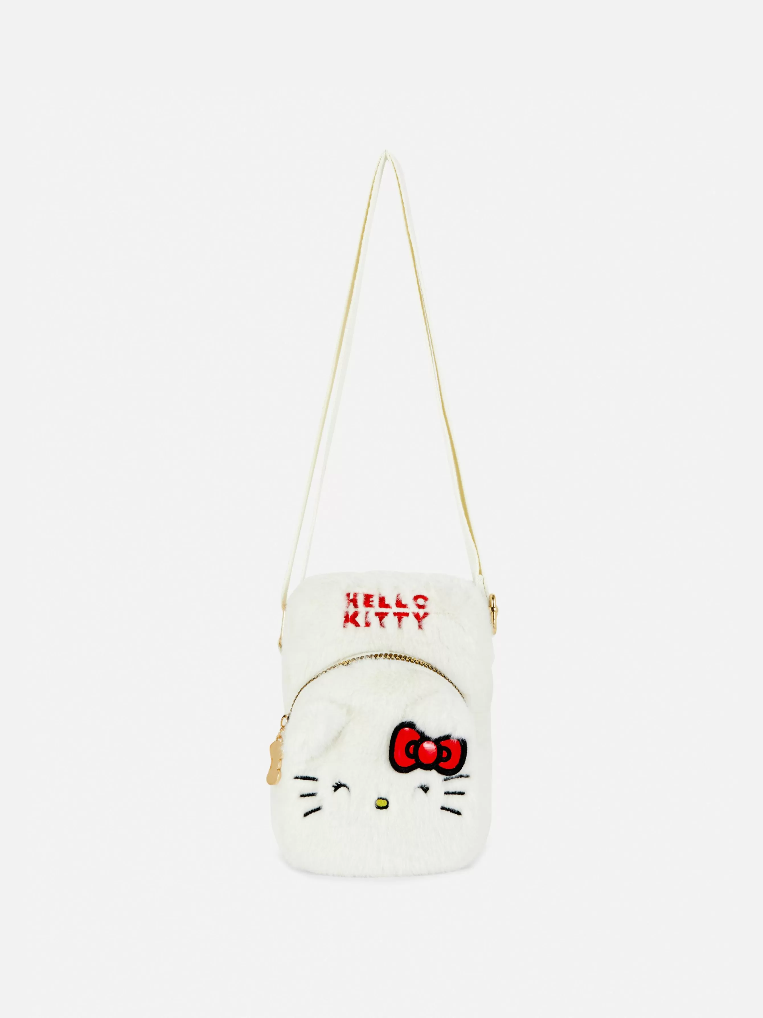 Fashion Primark Sacoche Duveteuse Pour Téléphone Hello Kitty Blanc