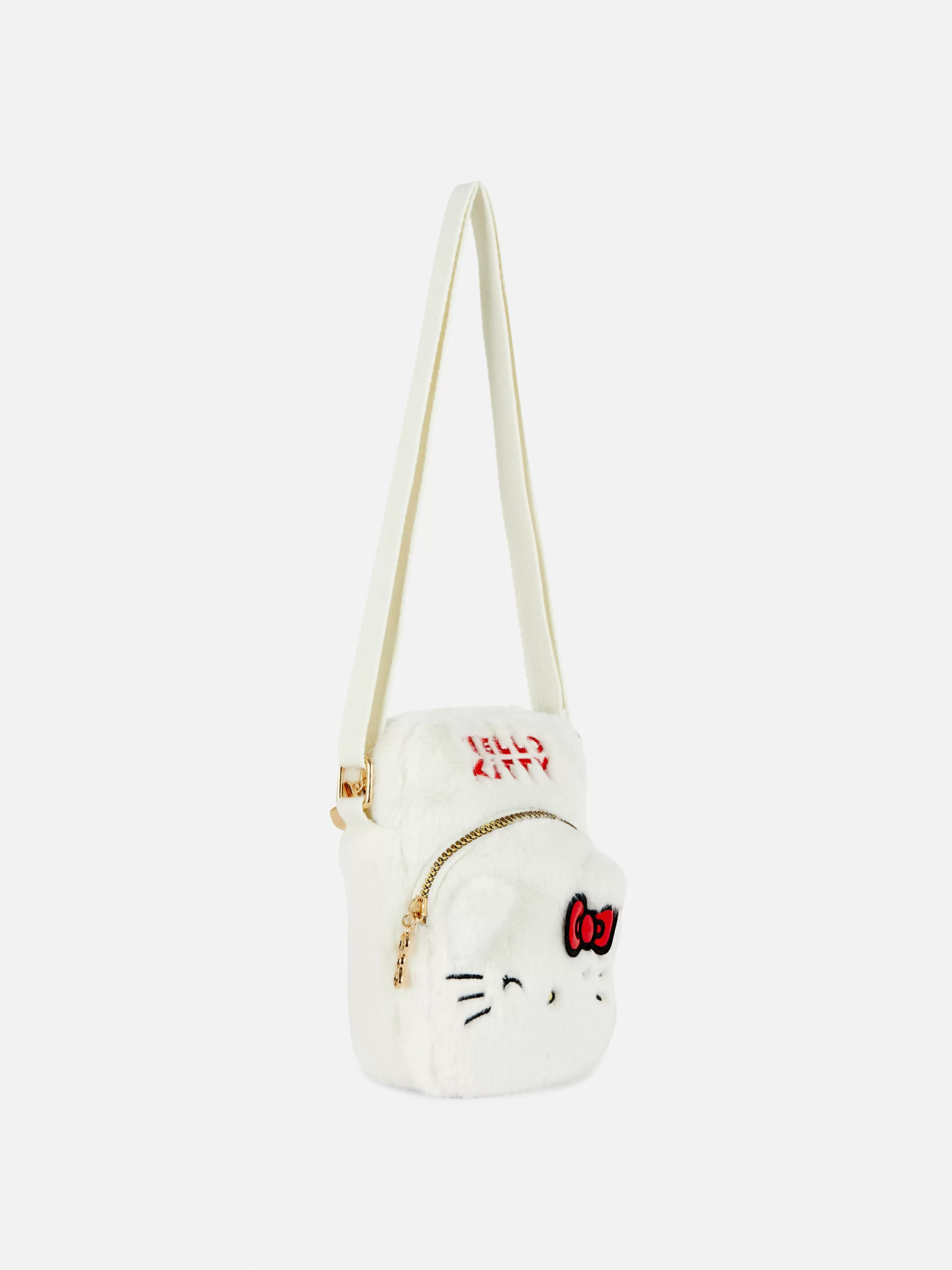 Fashion Primark Sacoche Duveteuse Pour Téléphone Hello Kitty Blanc