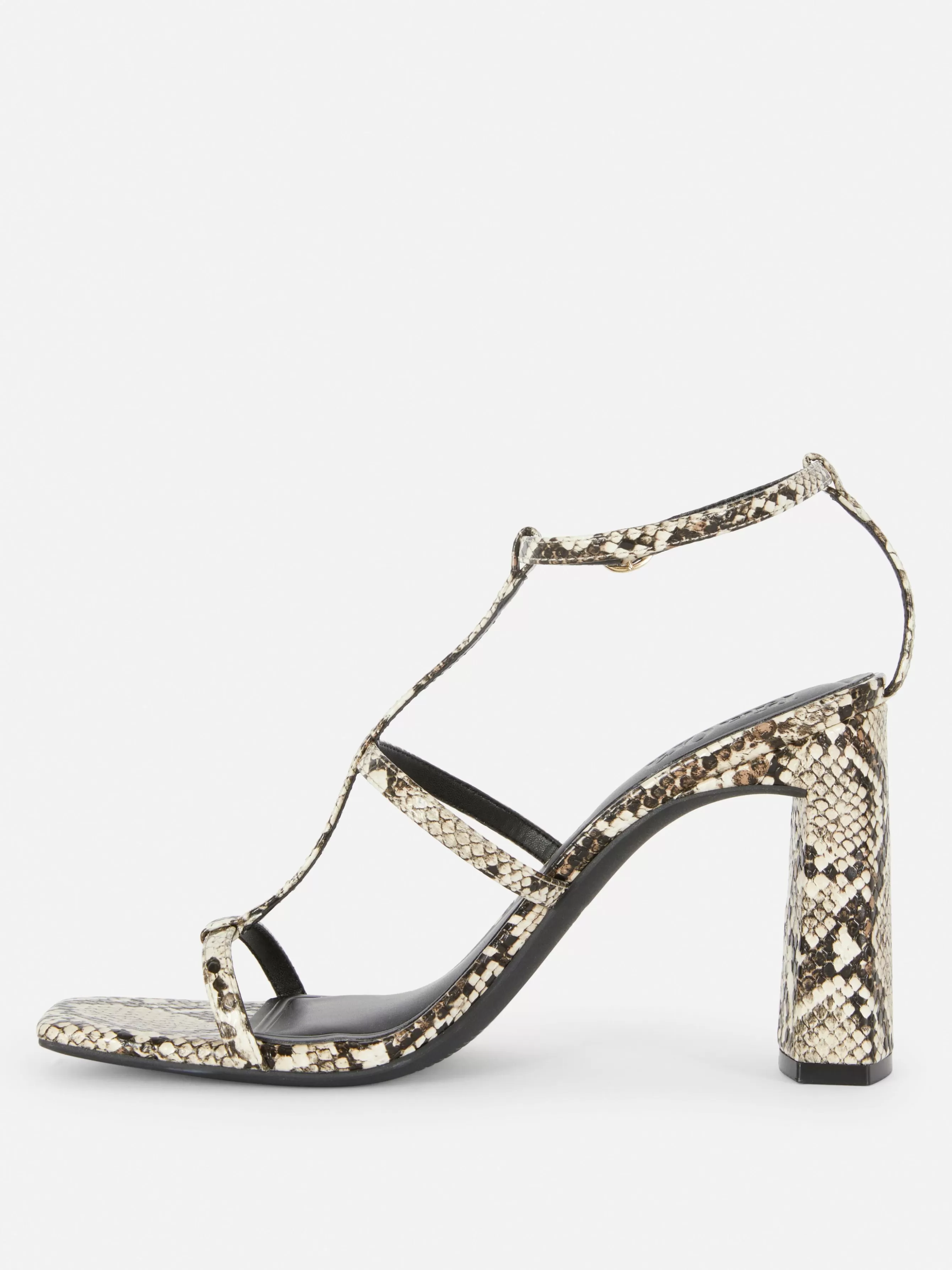 Best Sale Primark Sandales à Talon Carré Et Bride En T Rita Ora Multicolore