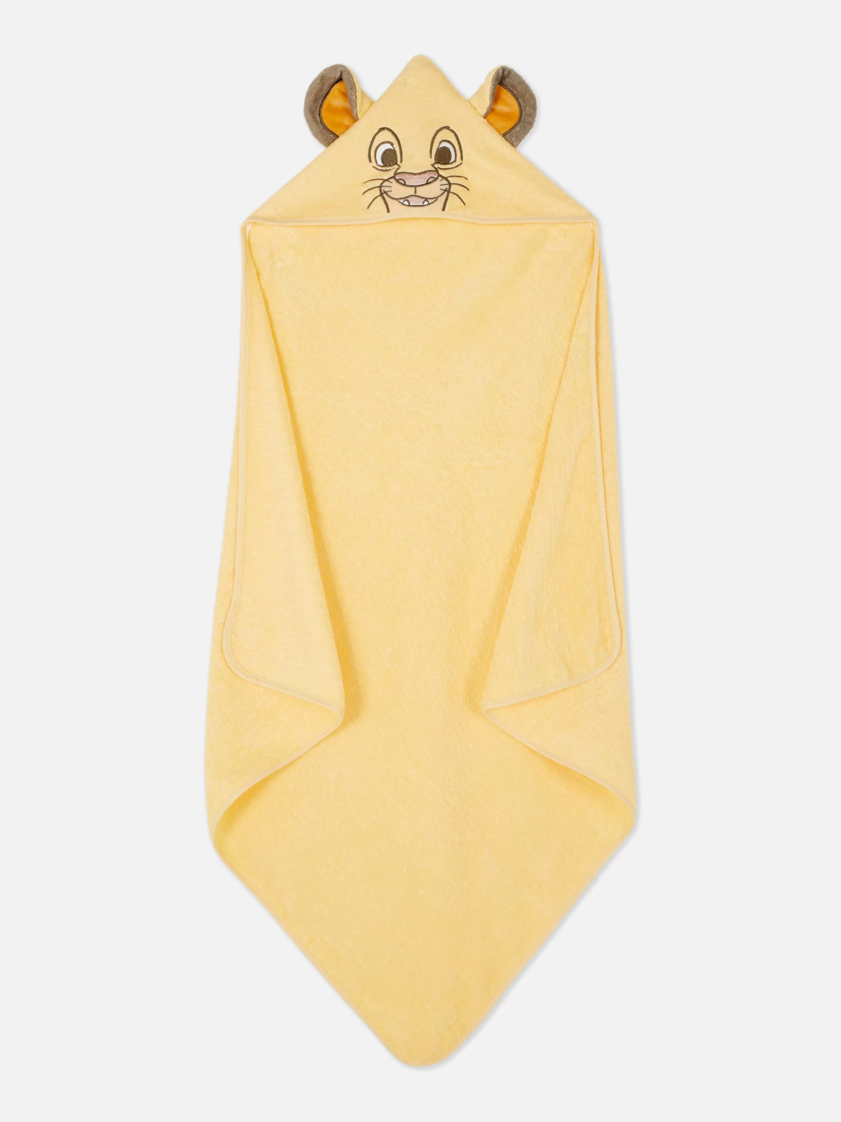 Best Primark Serviette à Capuche Disney Le Roi Lion Jaune moutarde