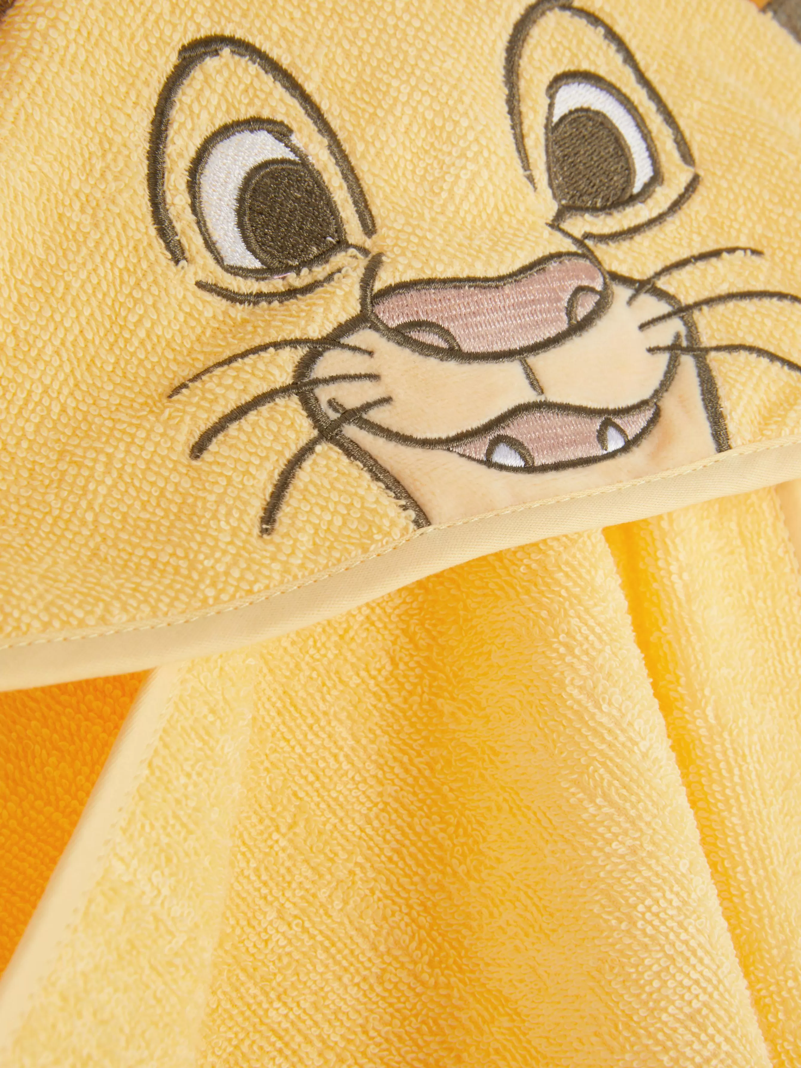 Best Primark Serviette à Capuche Disney Le Roi Lion Jaune moutarde