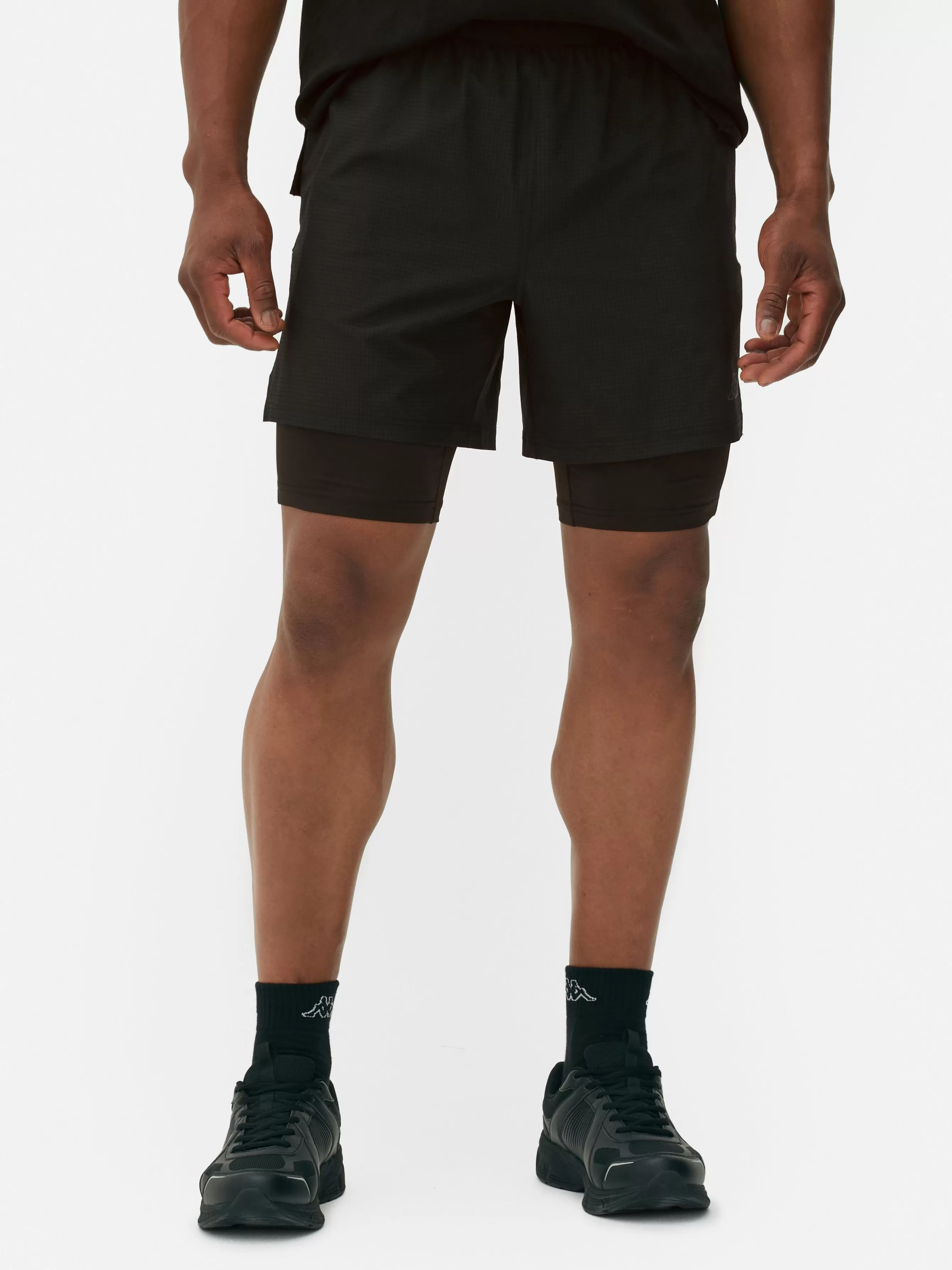 Hot Primark Short 2-en-1 Kappa X Noir