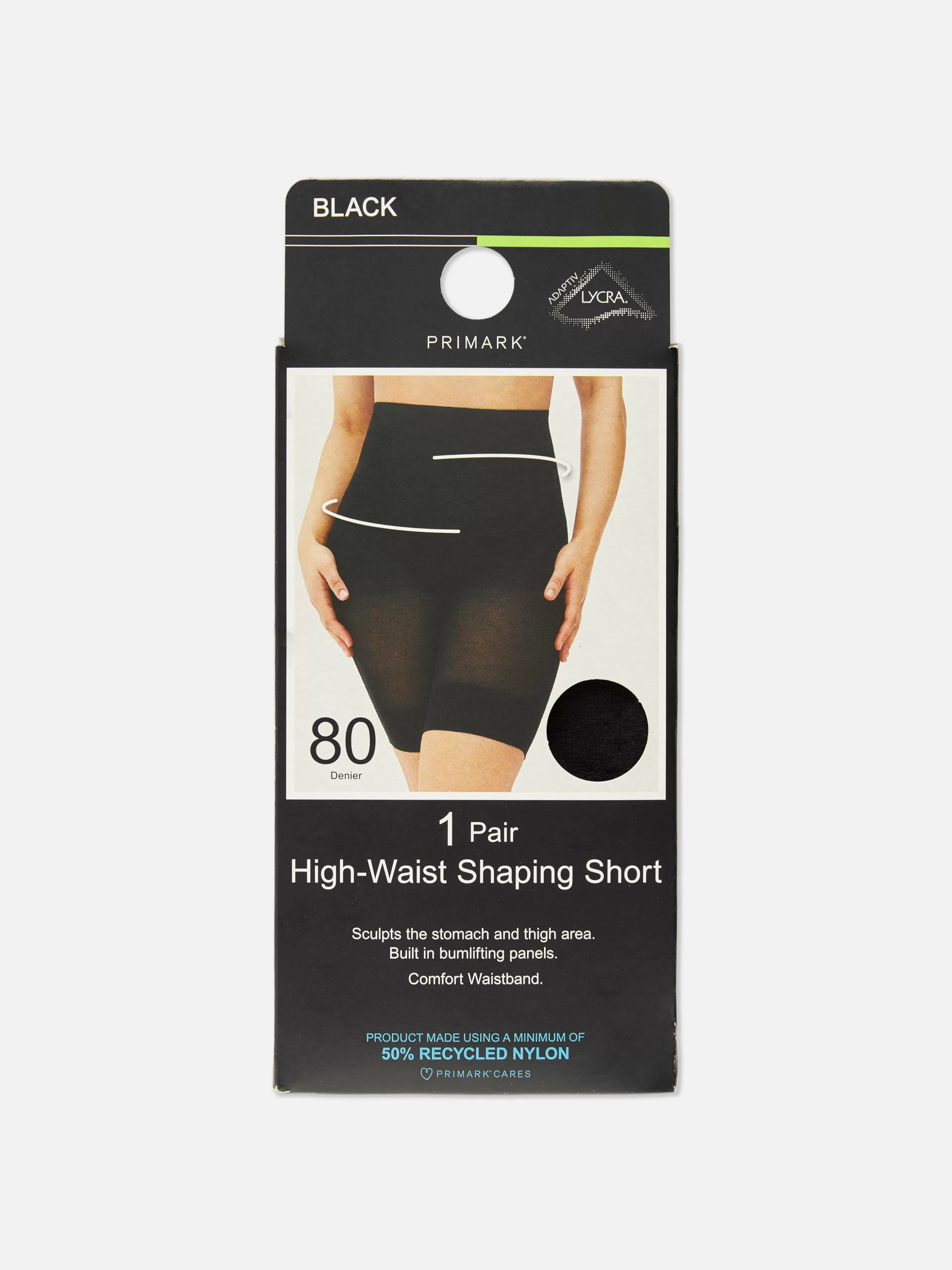 Outlet Primark Short Amincissant à Taille Haute 80 Deniers Noir