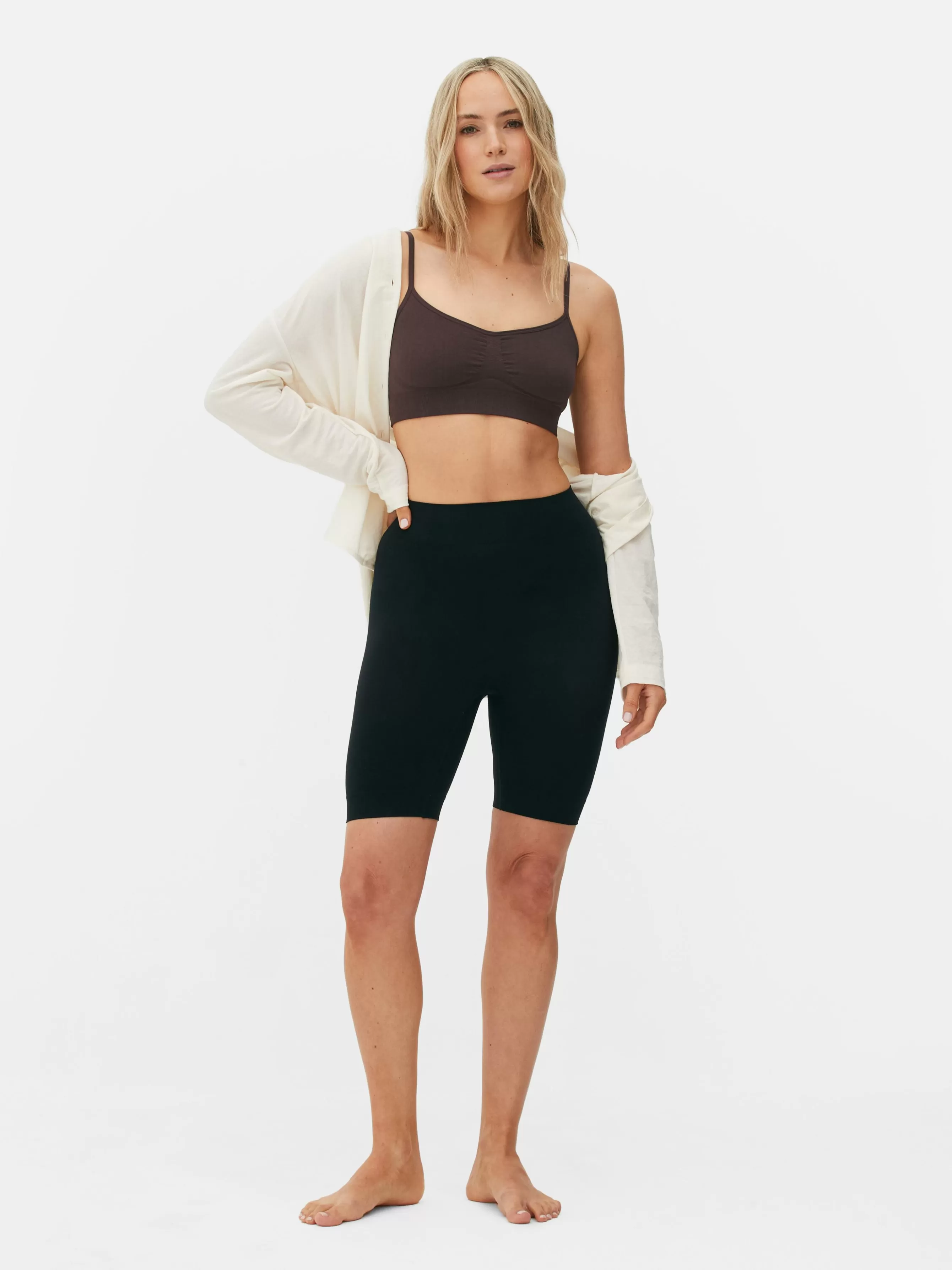 Cheap Primark Short Anti-frottement Sans Couture Noir