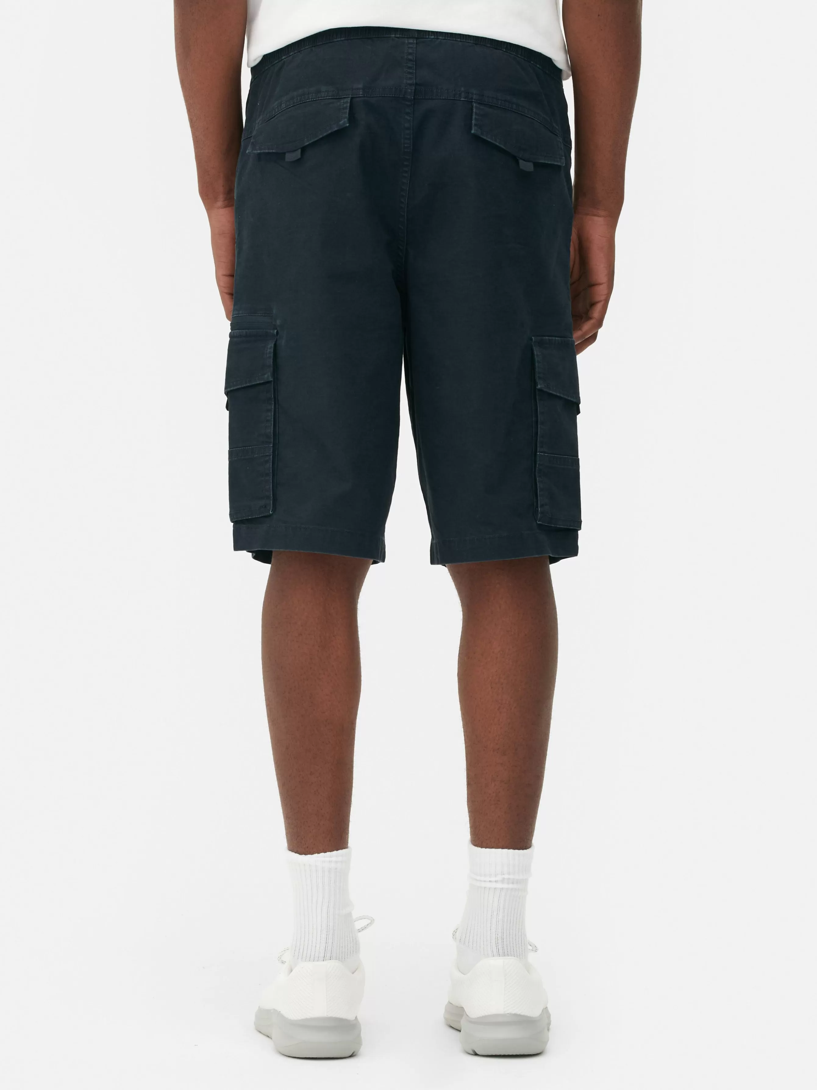 Online Primark Short Cargo Avec Cordon De Serrage Bleu marine