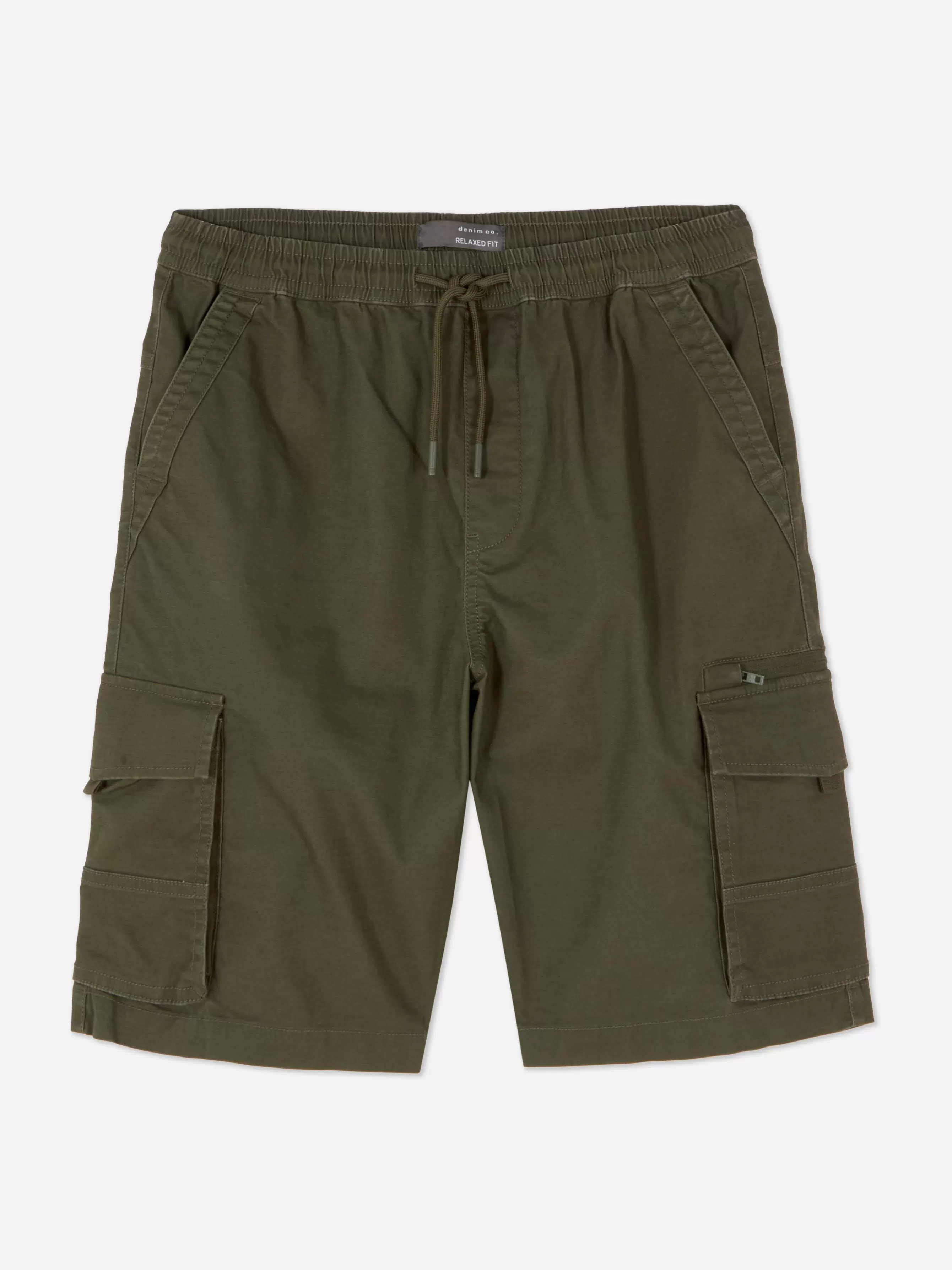 Cheap Primark Short Cargo Avec Cordon De Serrage Kaki