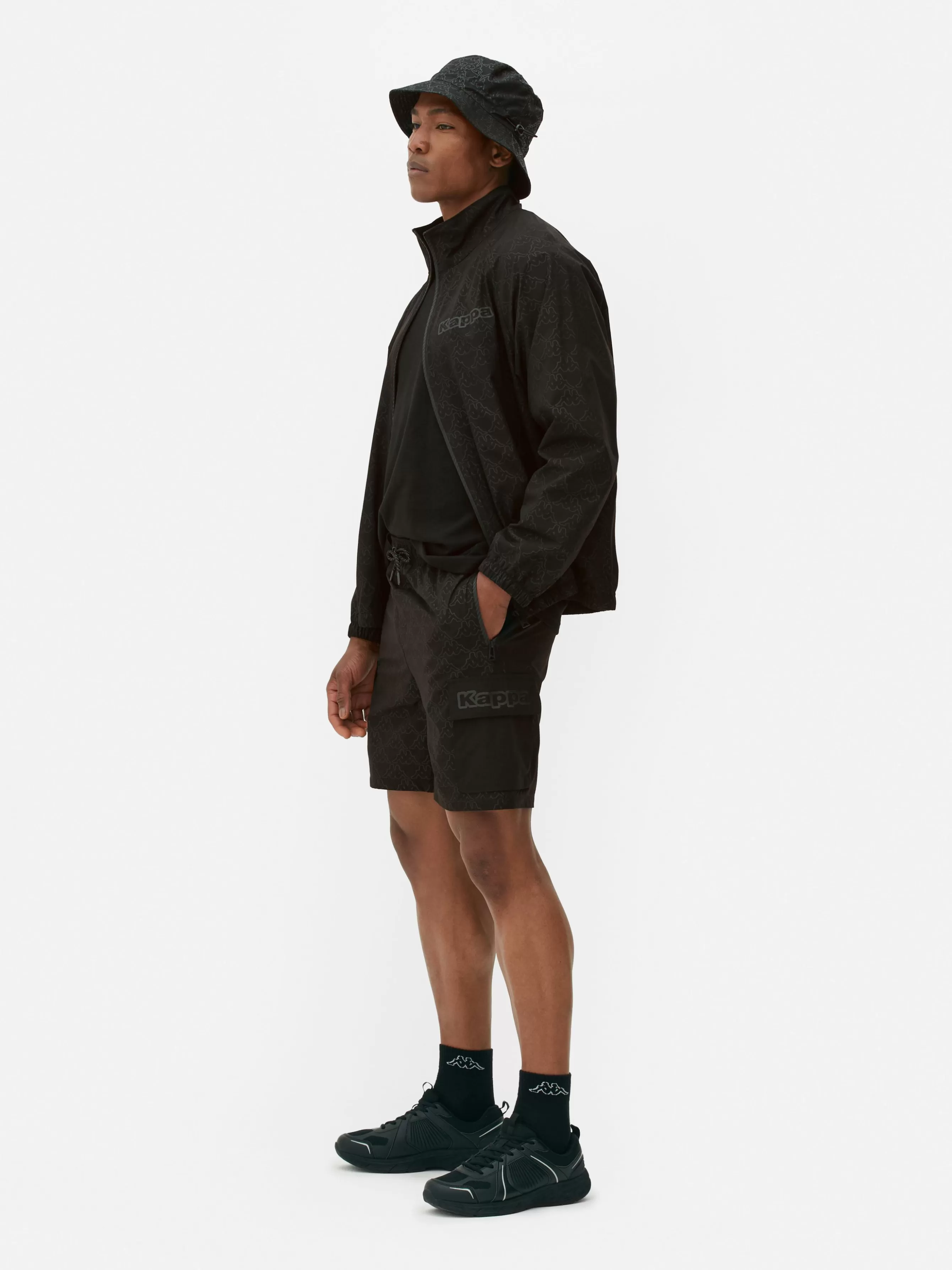 Best Sale Primark Short Cargo Kappa X Noir