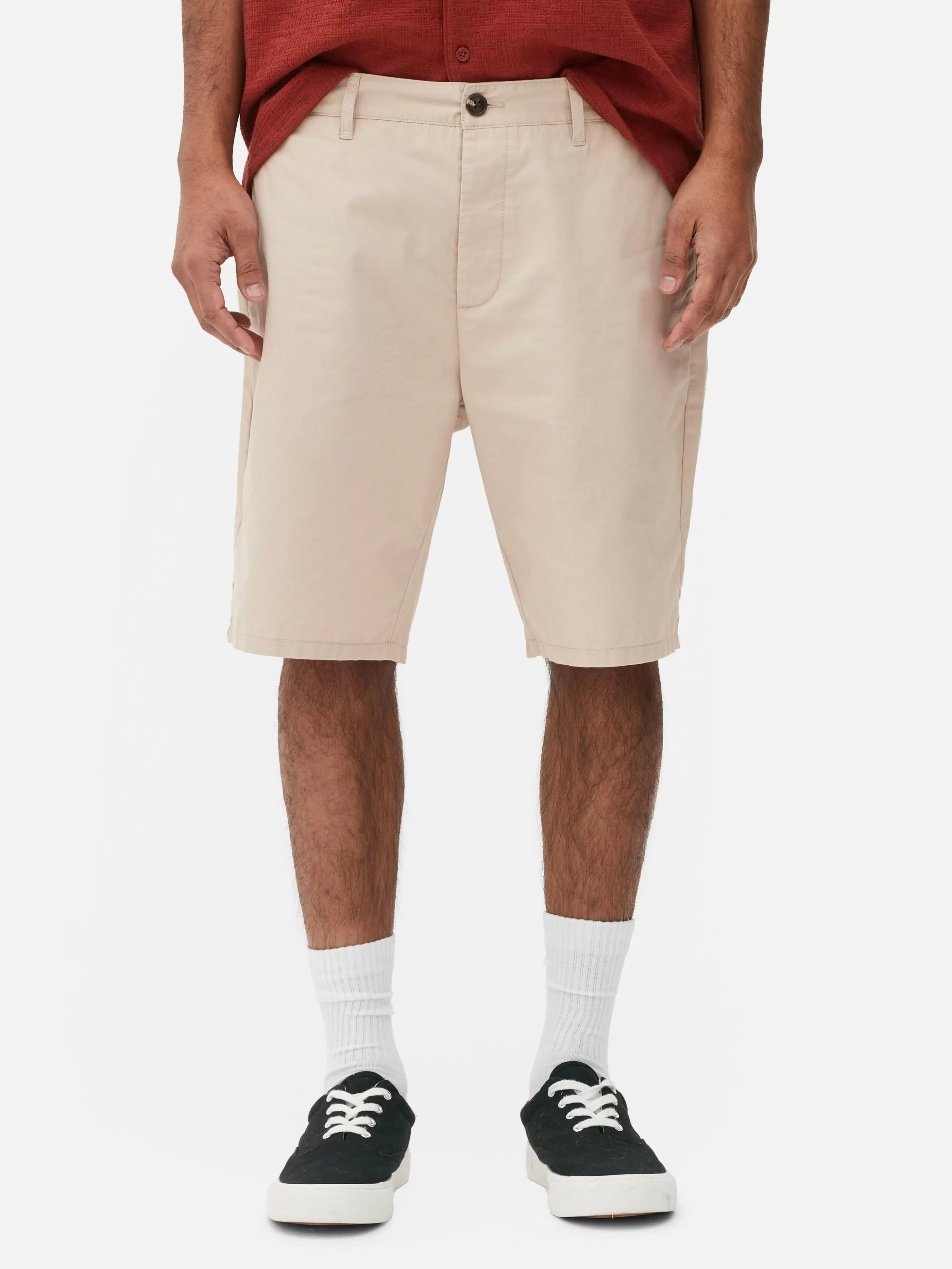 Shop Primark Short Chino Classique Grège