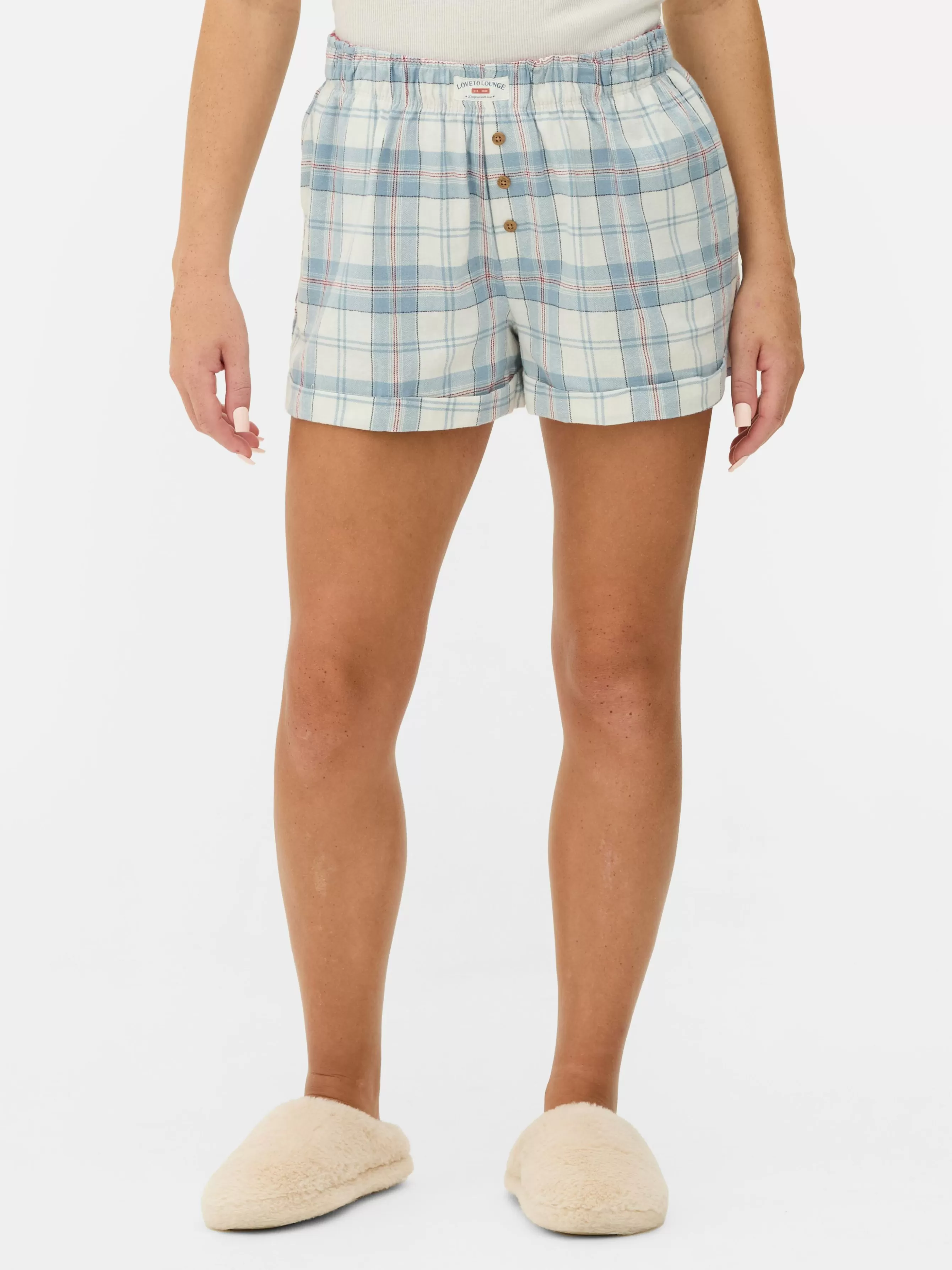 Flash Sale Primark Short De Pyjama En Flanelle à Carreaux Bleu