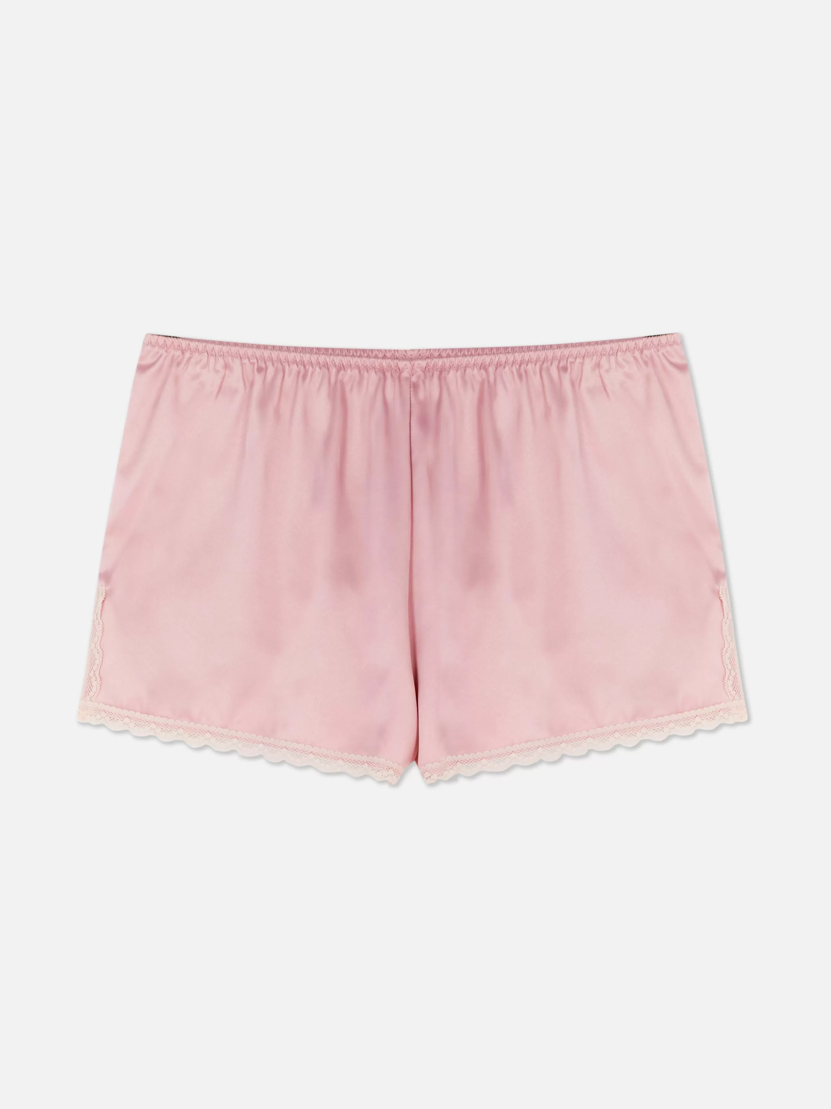 Best Primark Short De Pyjama En Satin à Finitions En Dentelle Rose