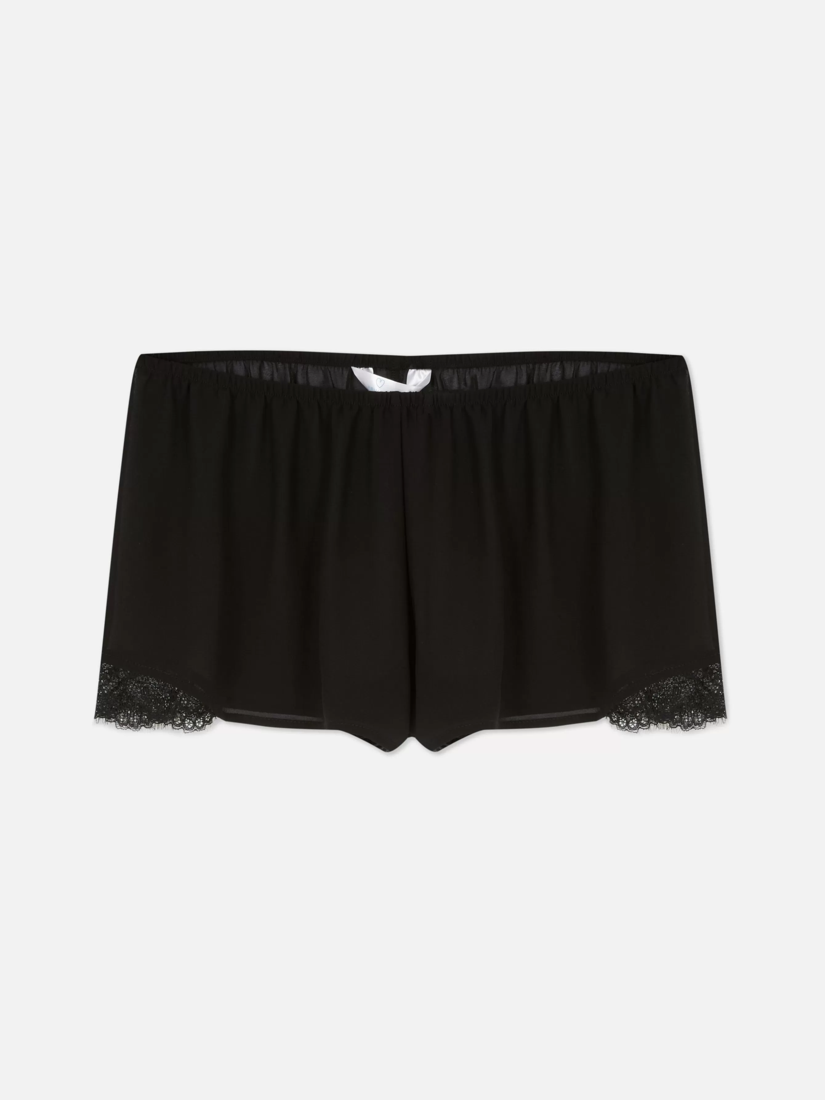 Cheap Primark Short De Pyjama Transparent à Finitions En Dentelle Noir