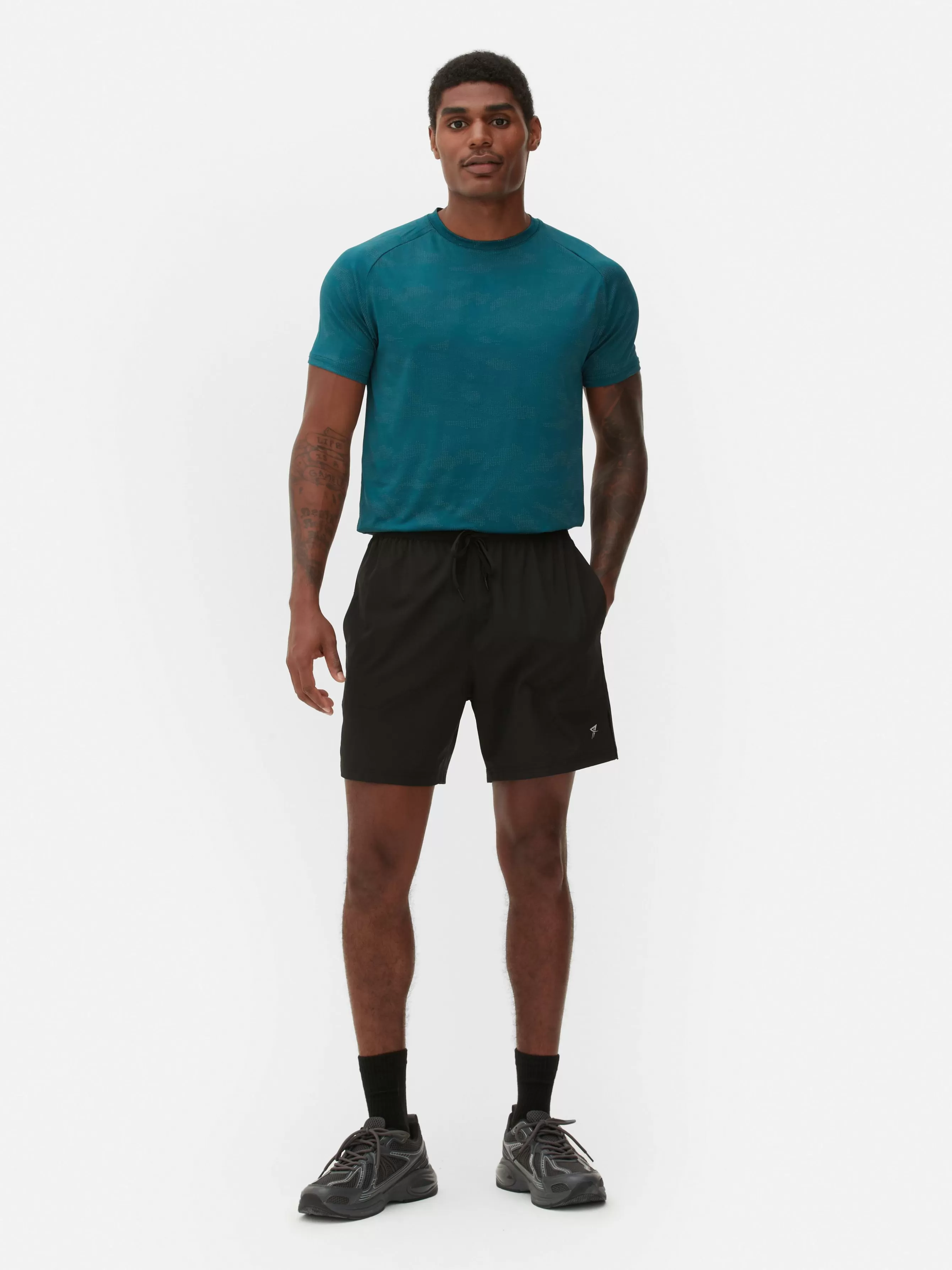 Fashion Primark Short De Running élastiqué Noir